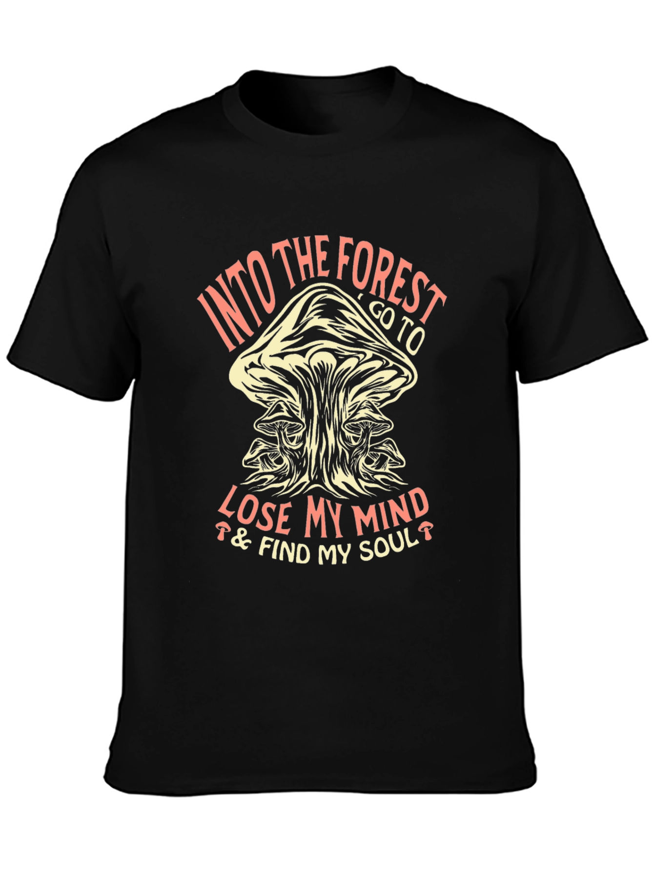 Into the Forest Mushroom Graphic T-Shirt