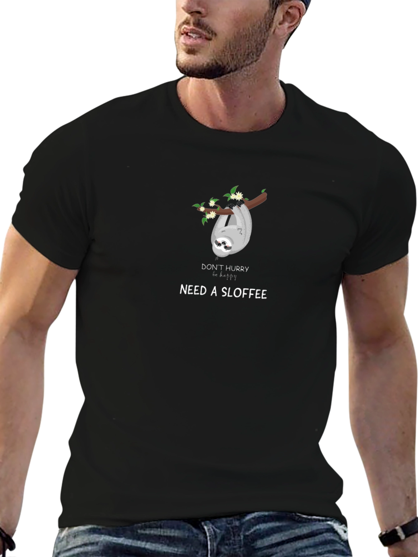 Sloth Sloffee Graphic T-Shirt - Relaxed Fit