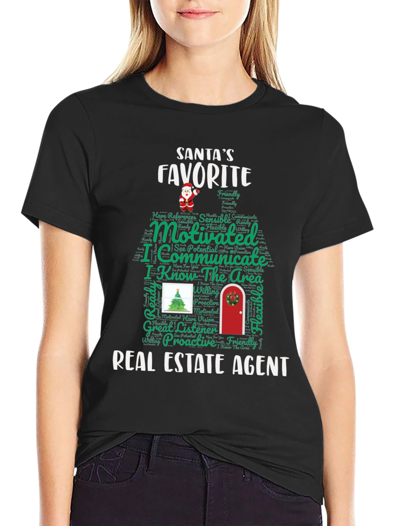 Santas Favorite Real Estate Agent Tee