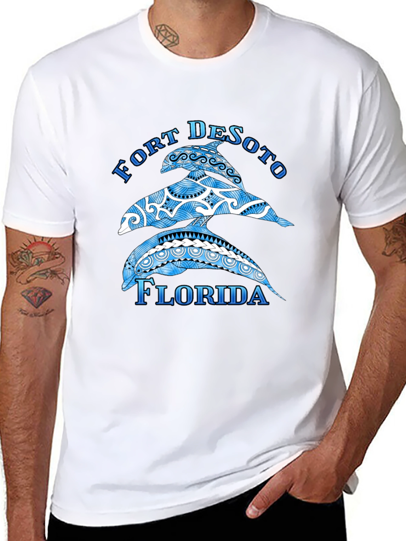 Fort DeSoto Florida Dolphin T-Shirt