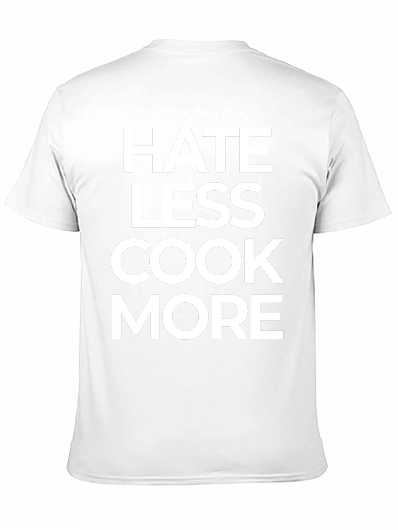Hate Less Cook More Black Graphic Tee