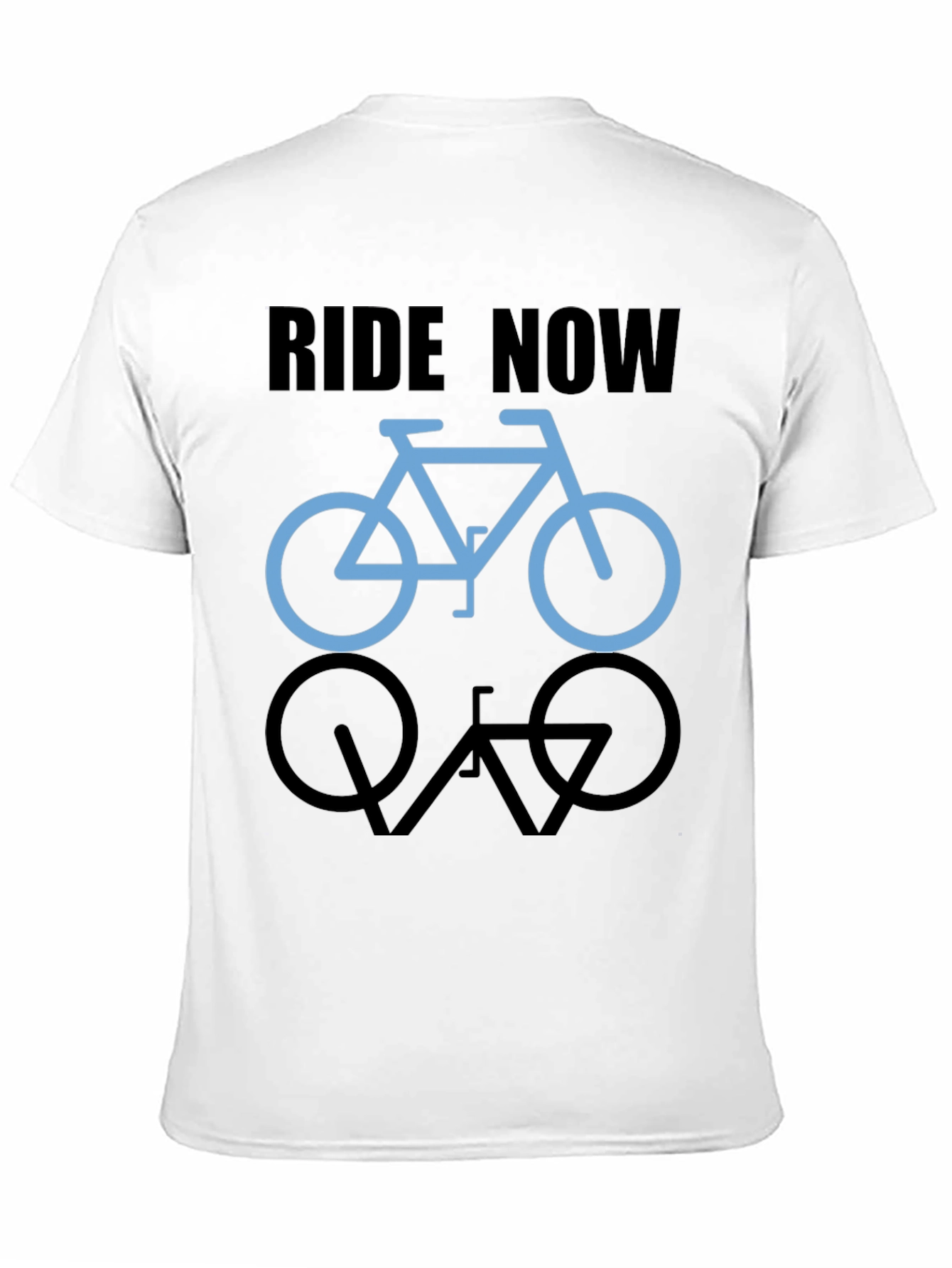 Ride Now Graphic Tee - Bicycle Design