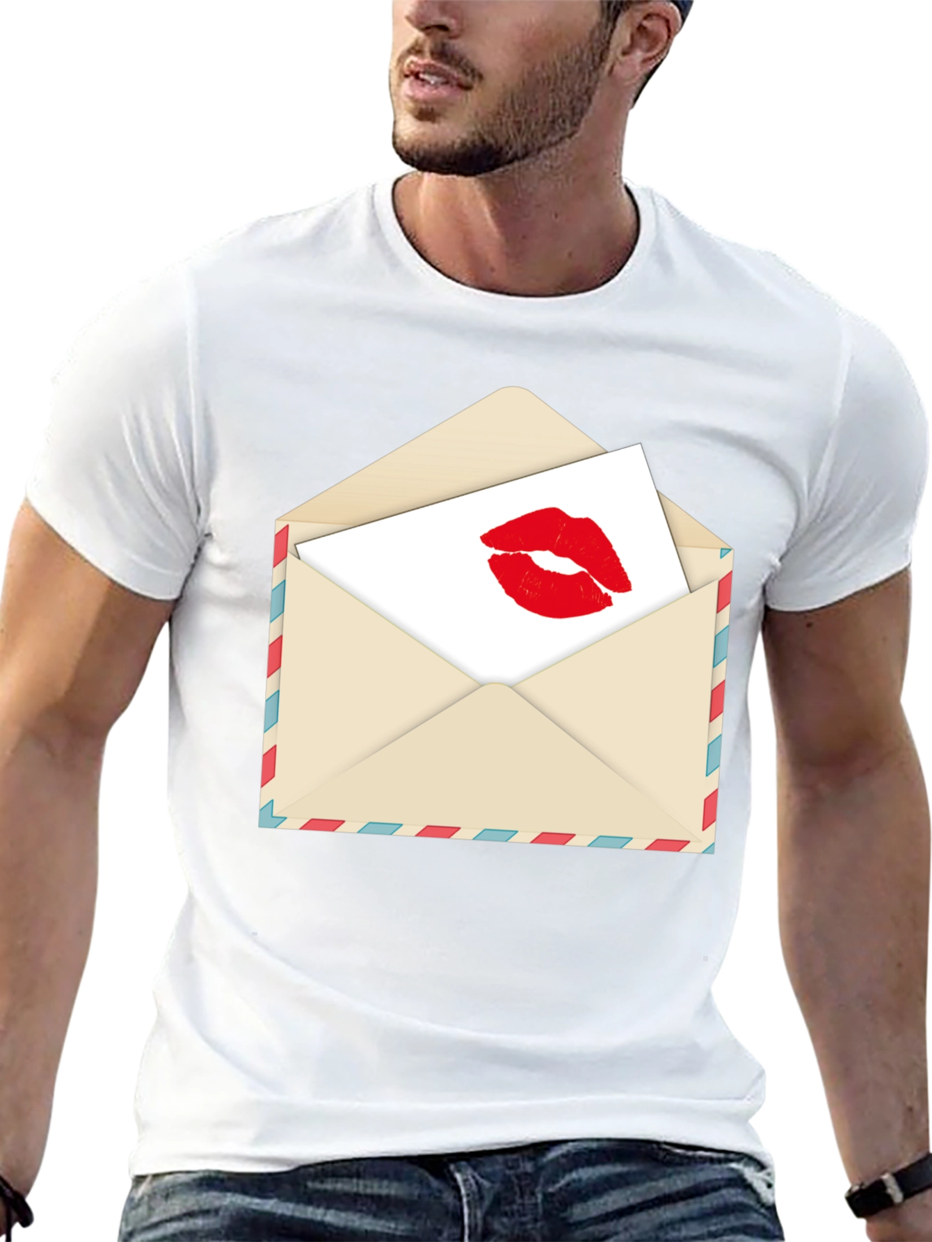 Kiss Sealed T-Shirt - Love Letter Design
