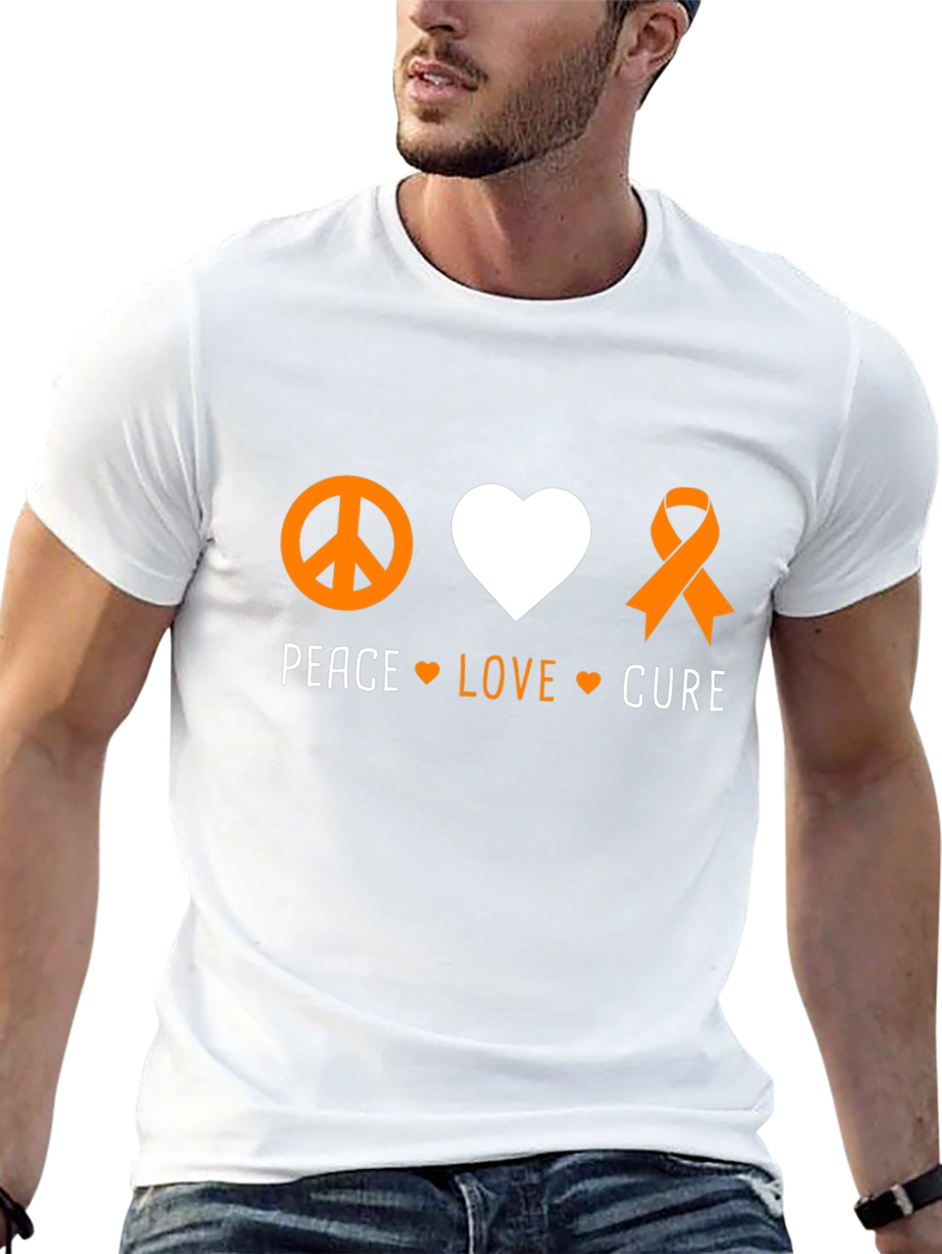 Peace Love Cure Graphic Tee