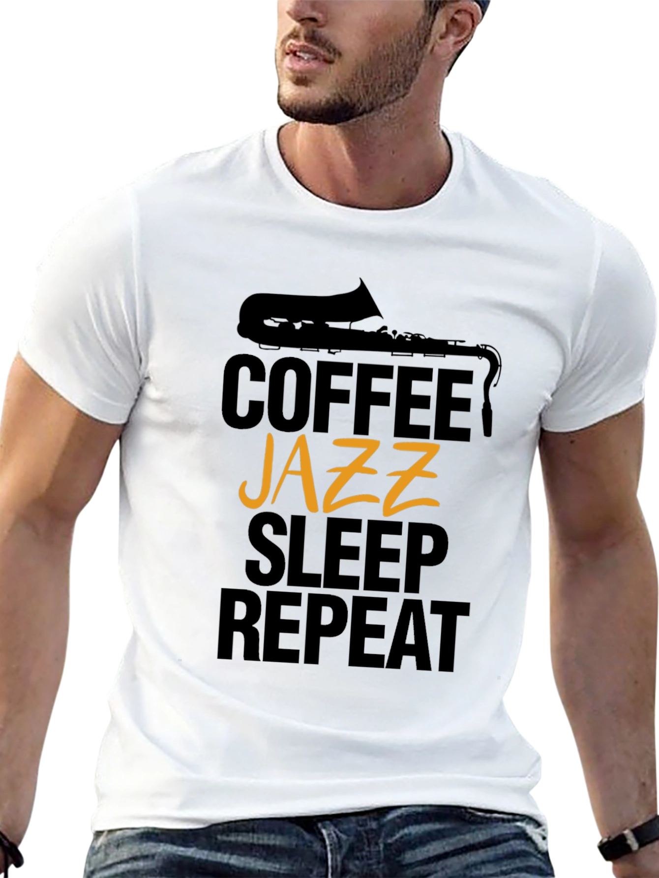 Coffee Jazz Sleep Repeat T-Shirt