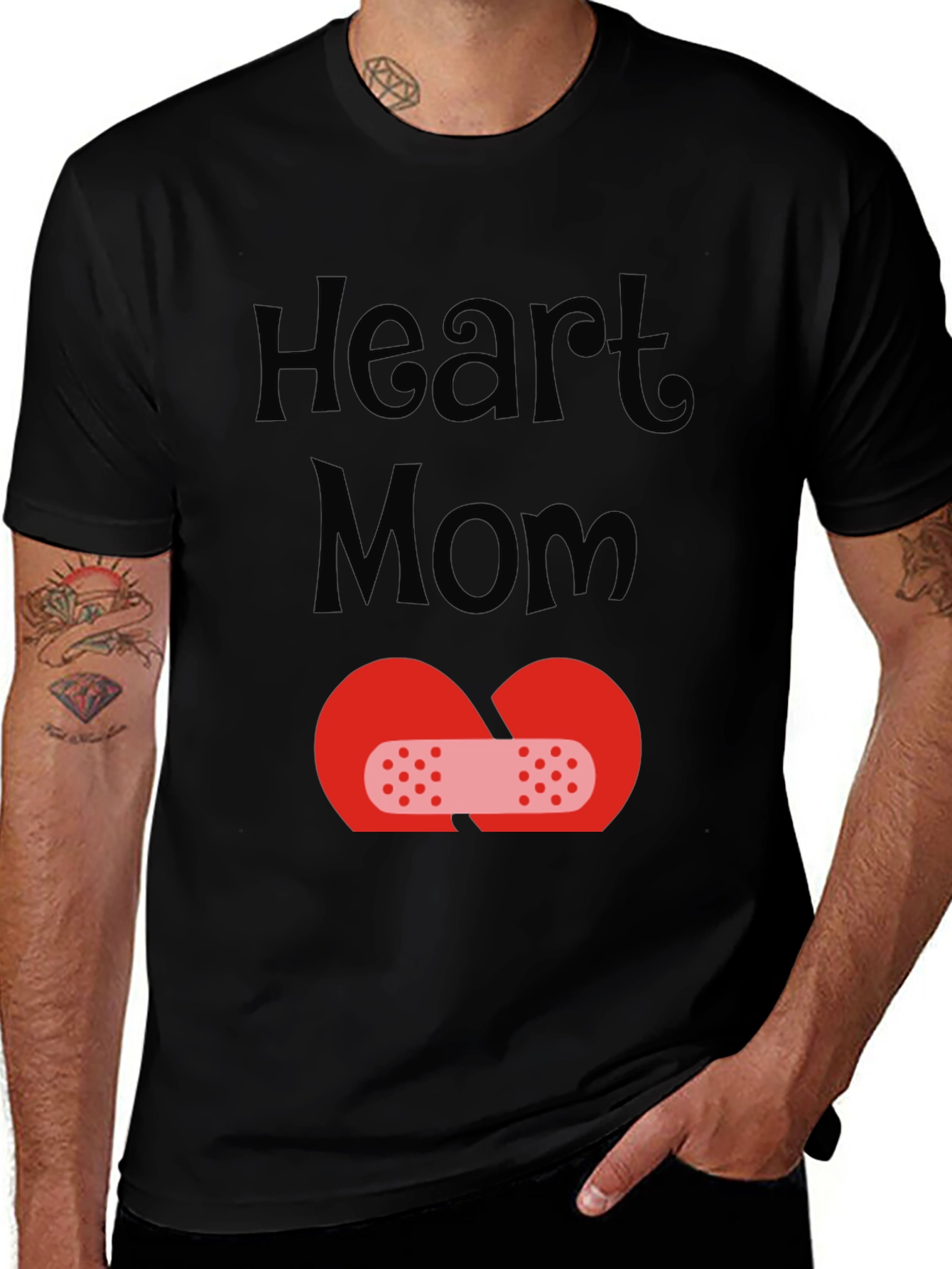 Heart Mom T-Shirt - Broken Heart Design