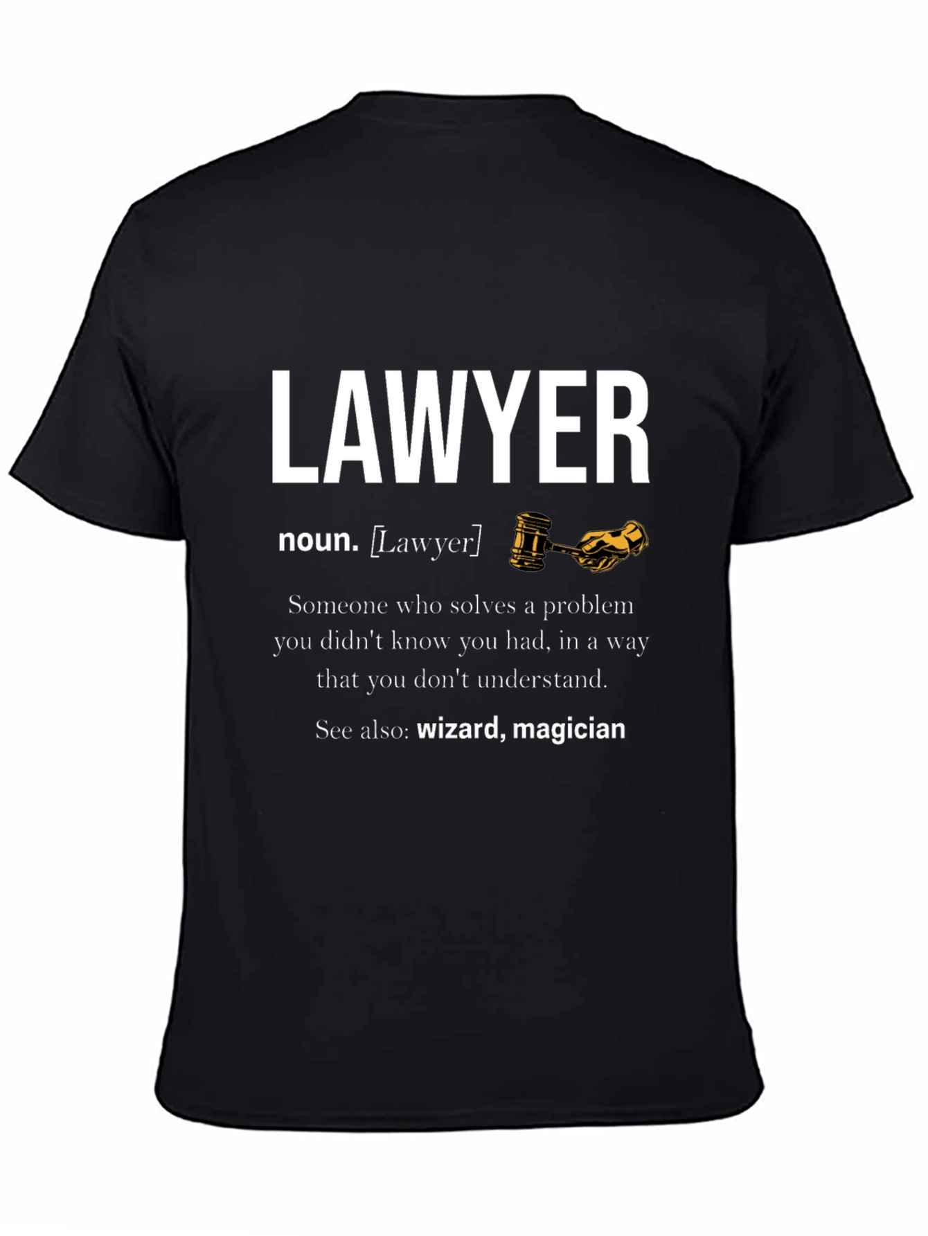 Lawyer Definition T-Shirt - Wizard Magician Attorney