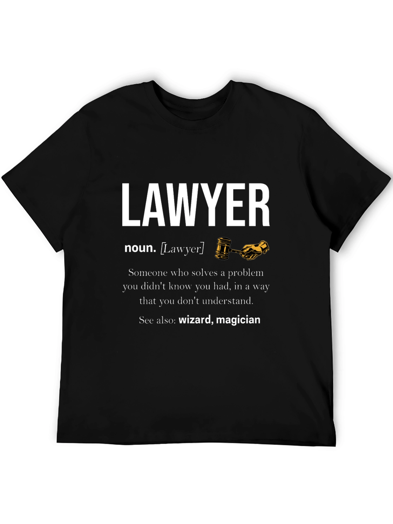 Lawyer Definition T-Shirt - Wizard Magician Attorney