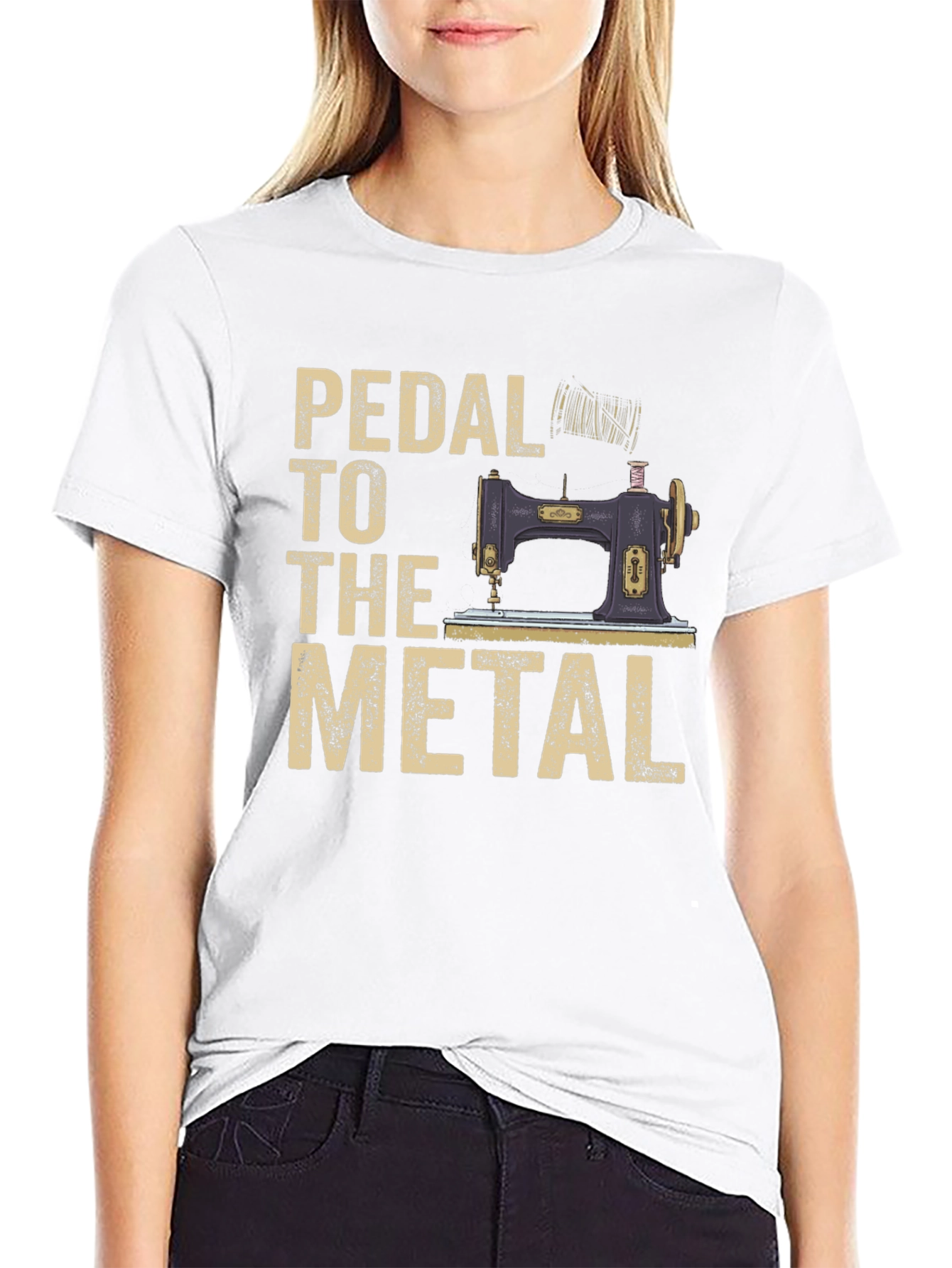 Pedal to the Metal Sewing Machine T-Shirt