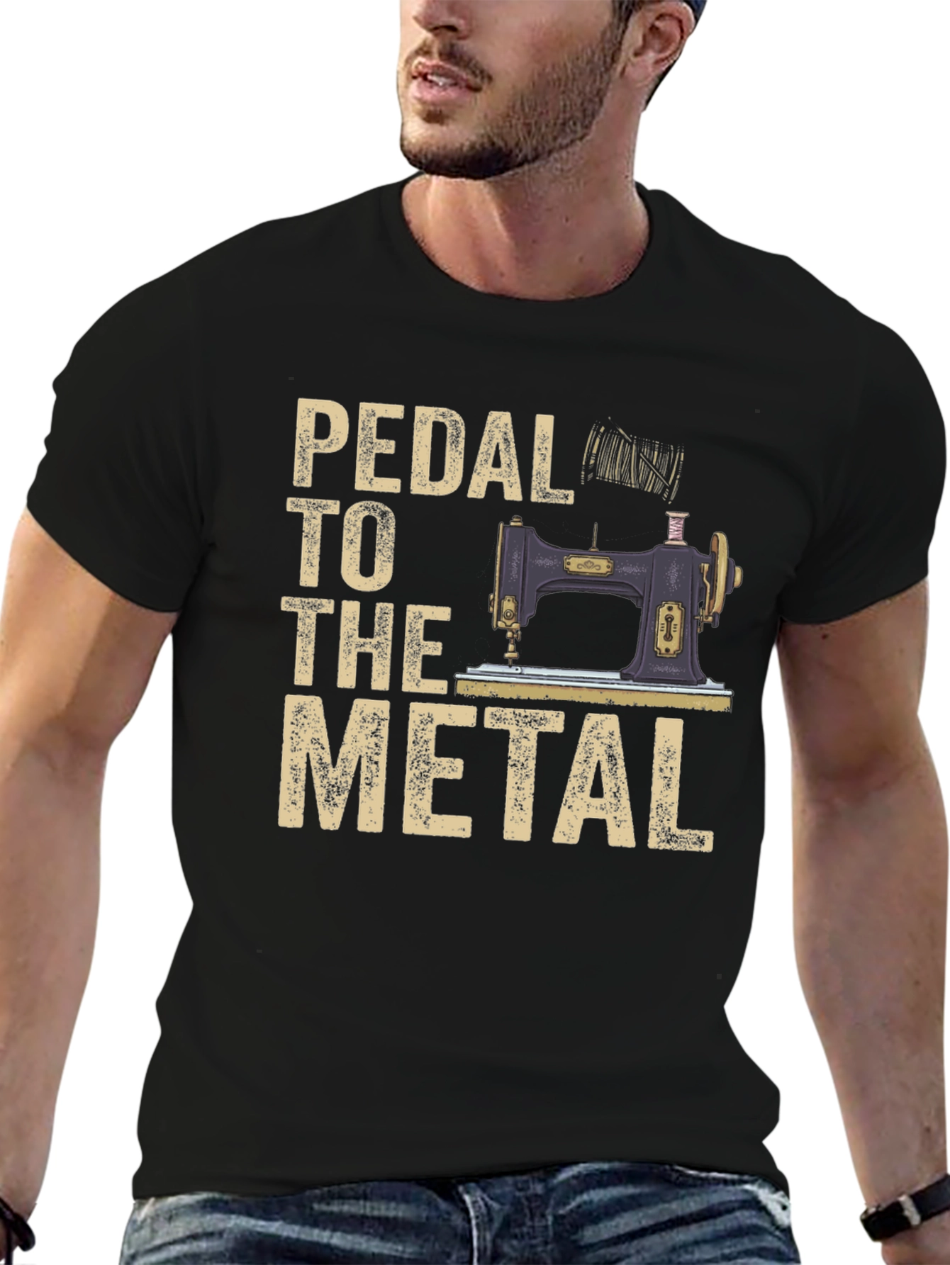 Pedal to the Metal Sewing Machine T-Shirt
