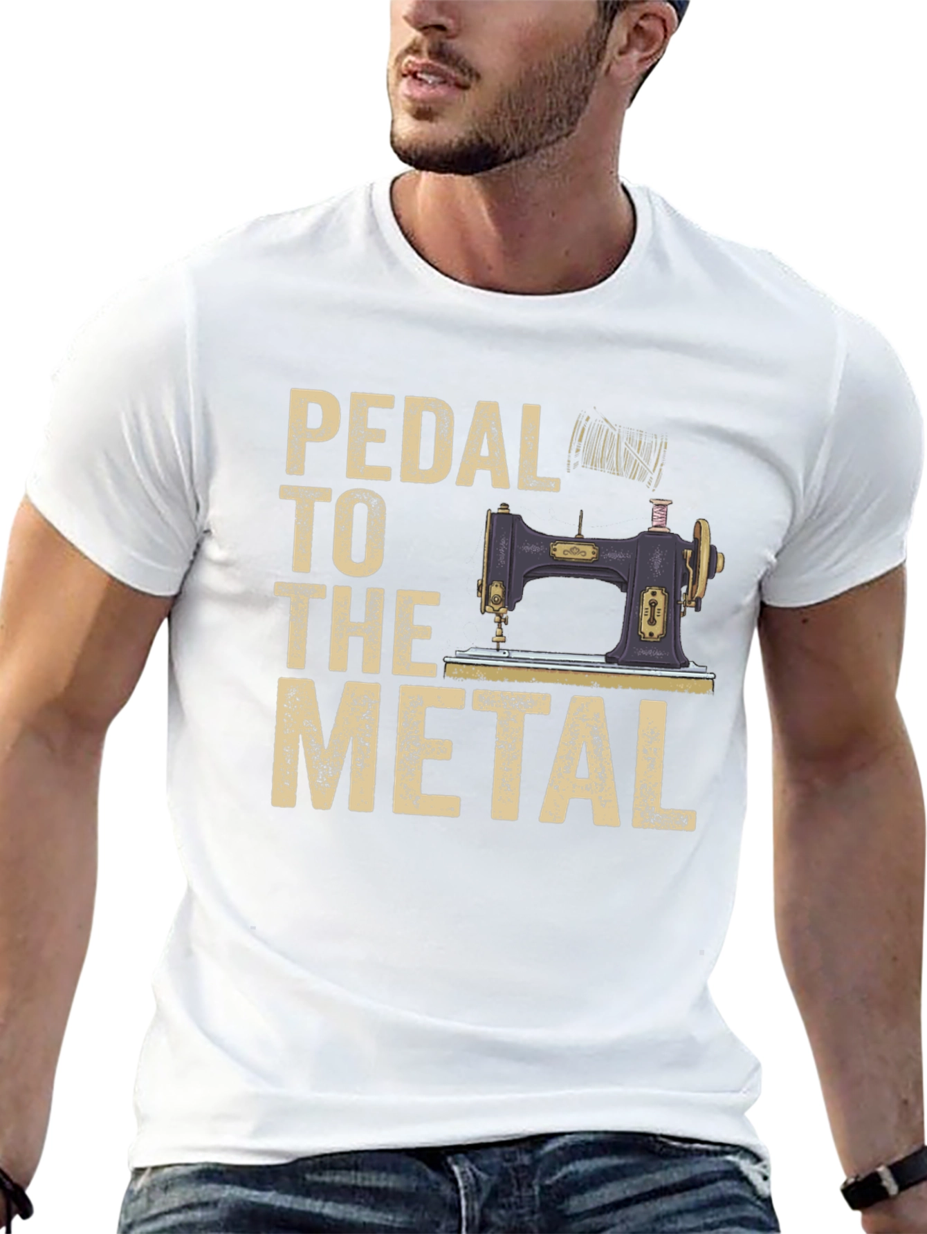 Pedal to the Metal Sewing Machine T-Shirt