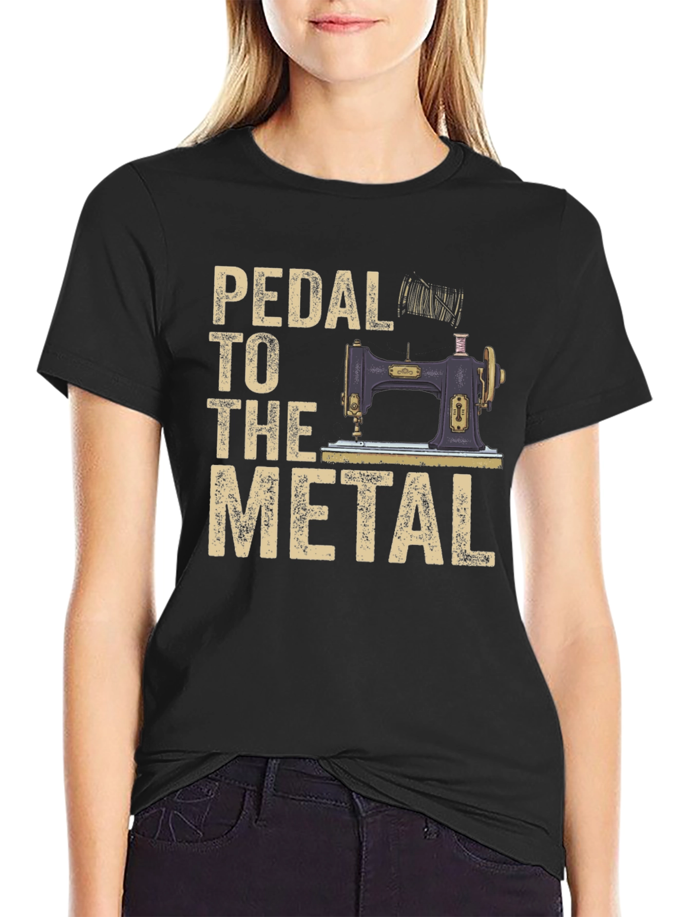 Pedal to the Metal Sewing Machine T-Shirt