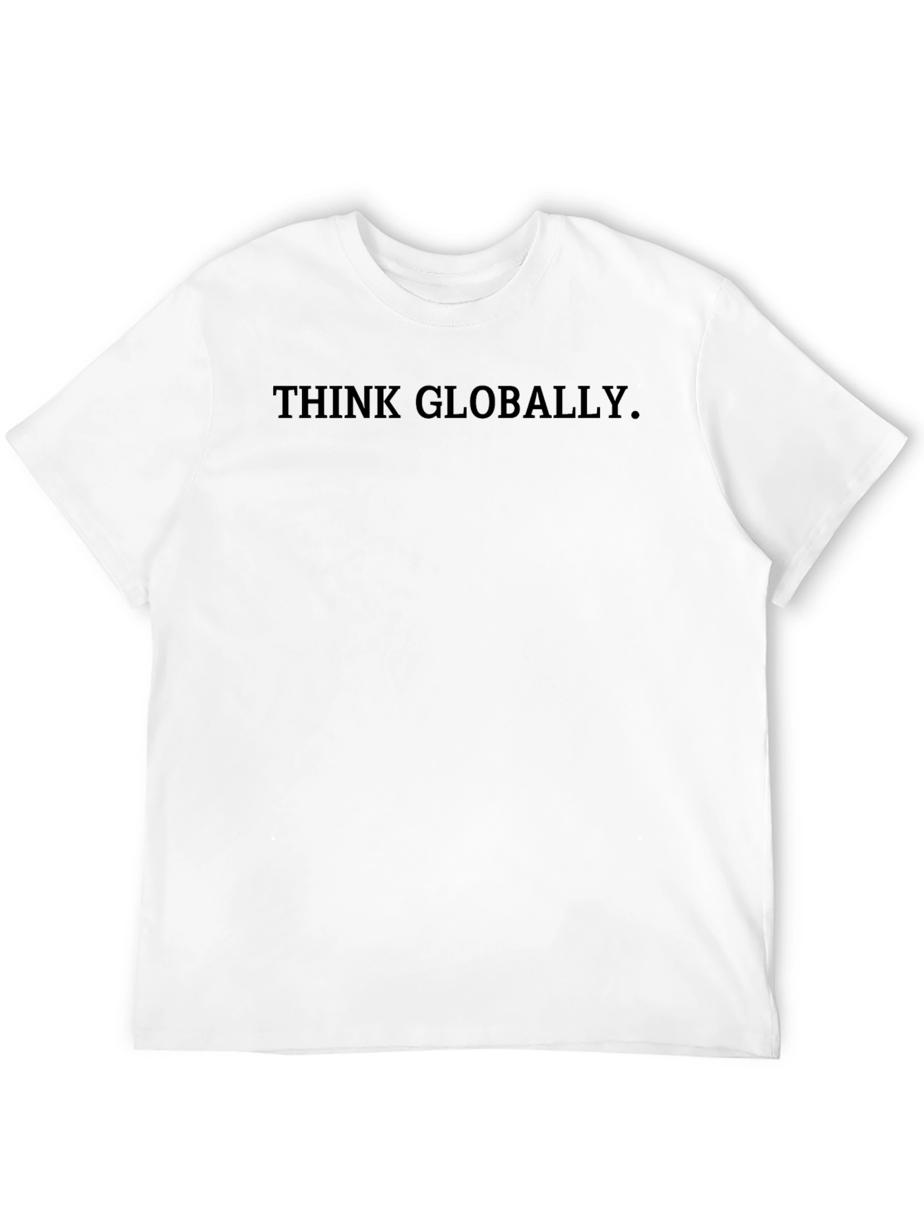 Think Globally Black T-Shirt