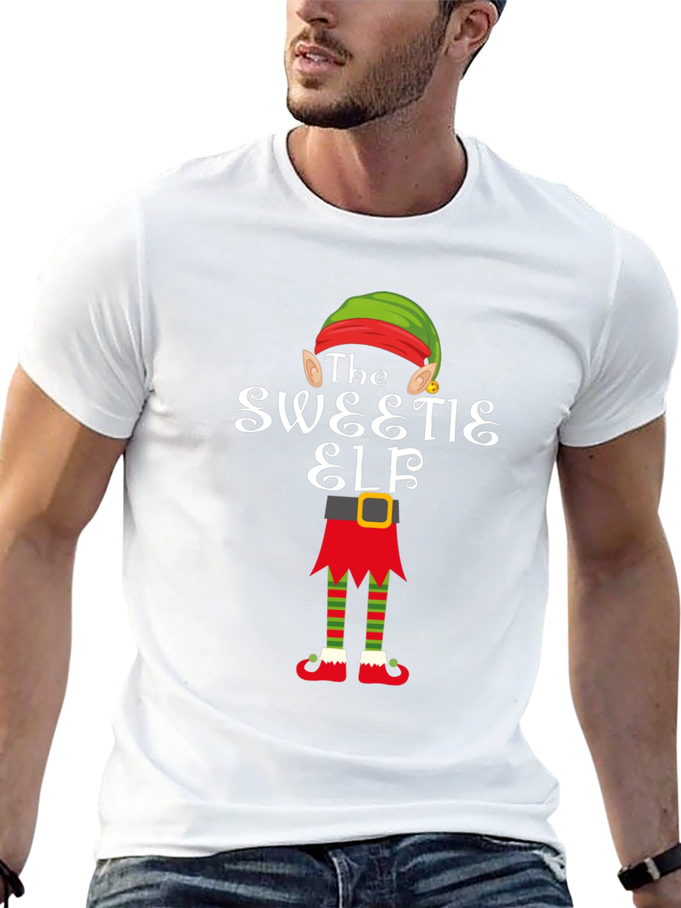 Sweetie Elf Christmas Graphic Tee