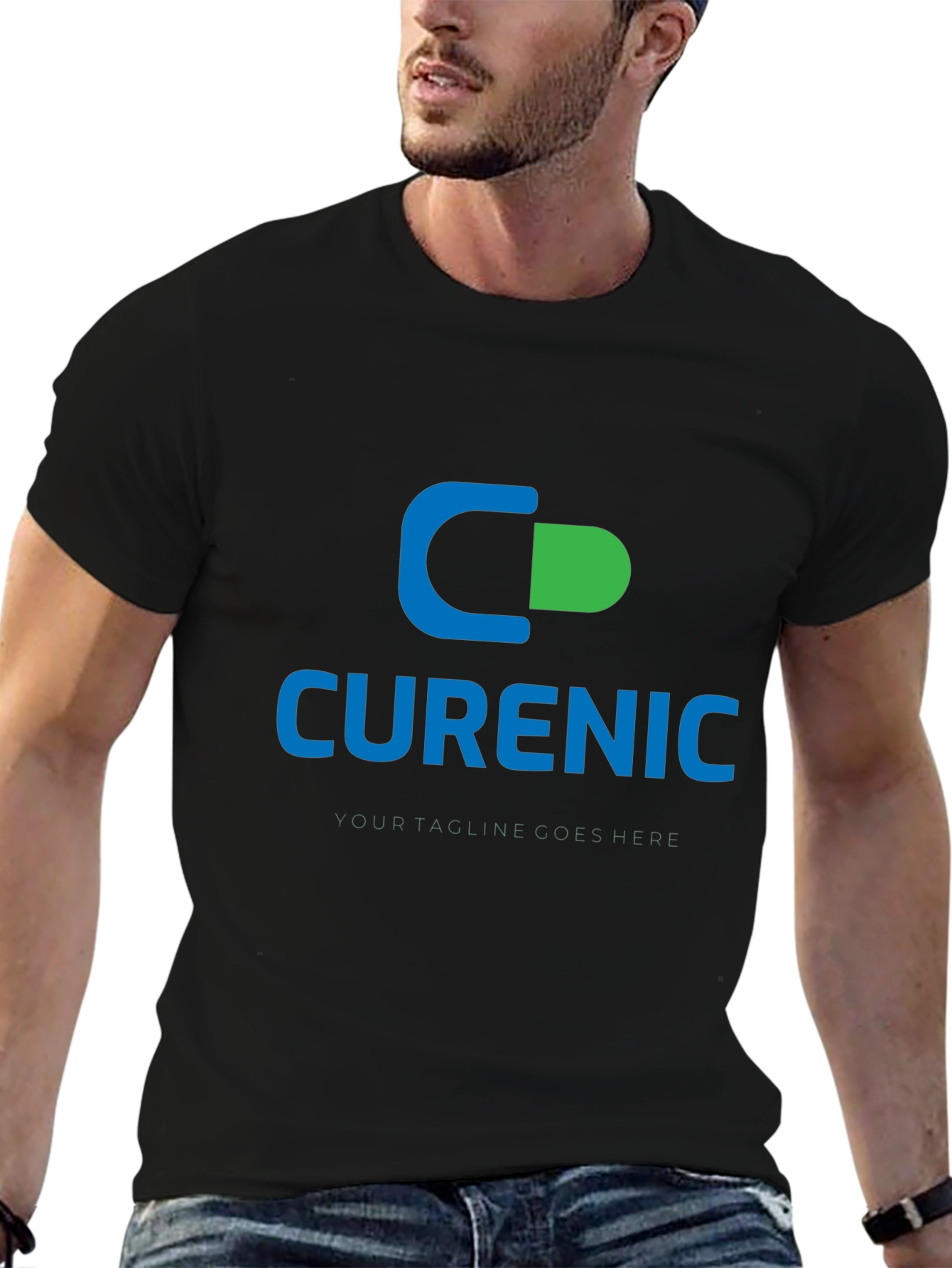Curenic Logo Black T-Shirt
