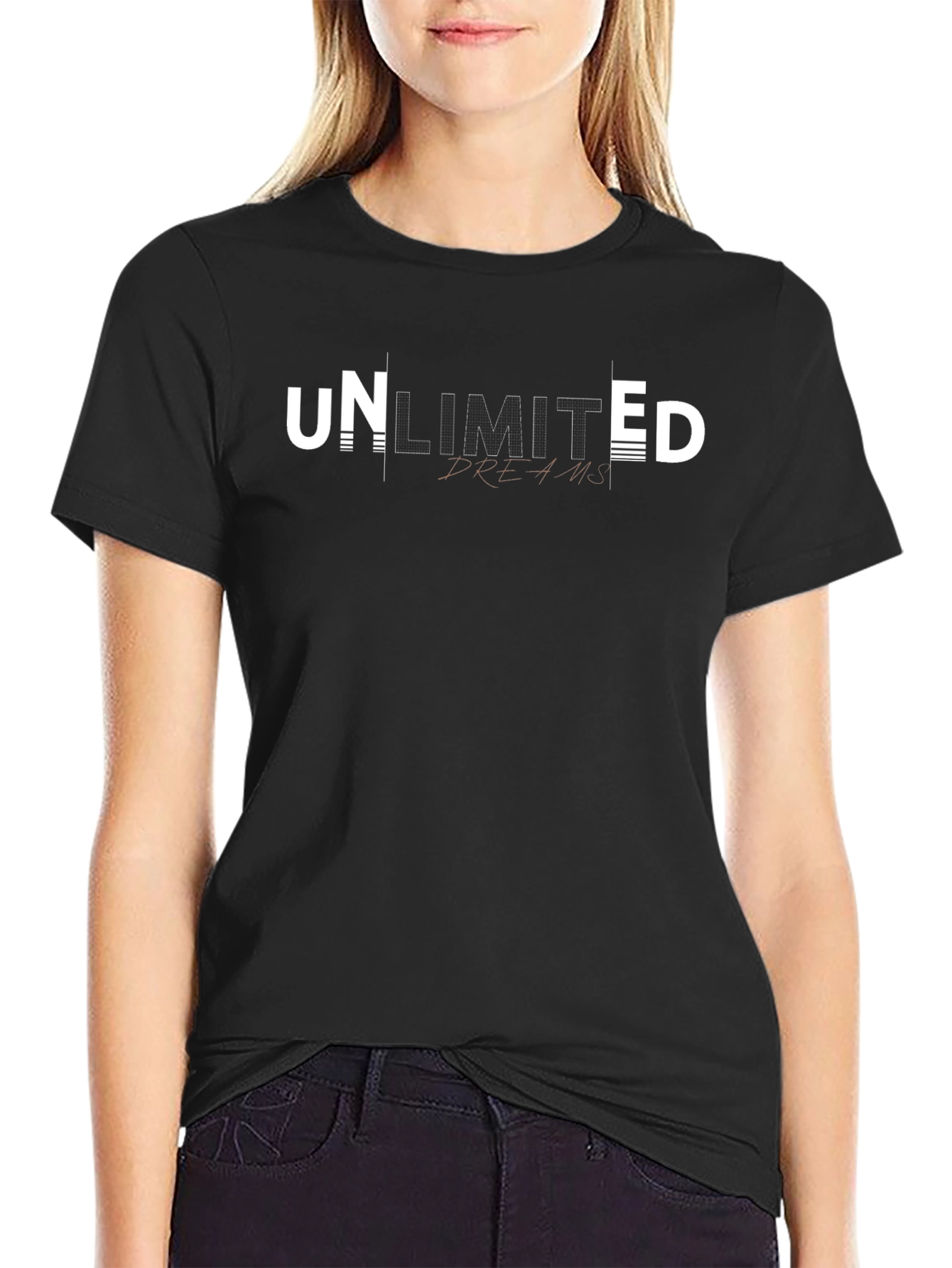 Unlimited Dreams Black Graphic Tee