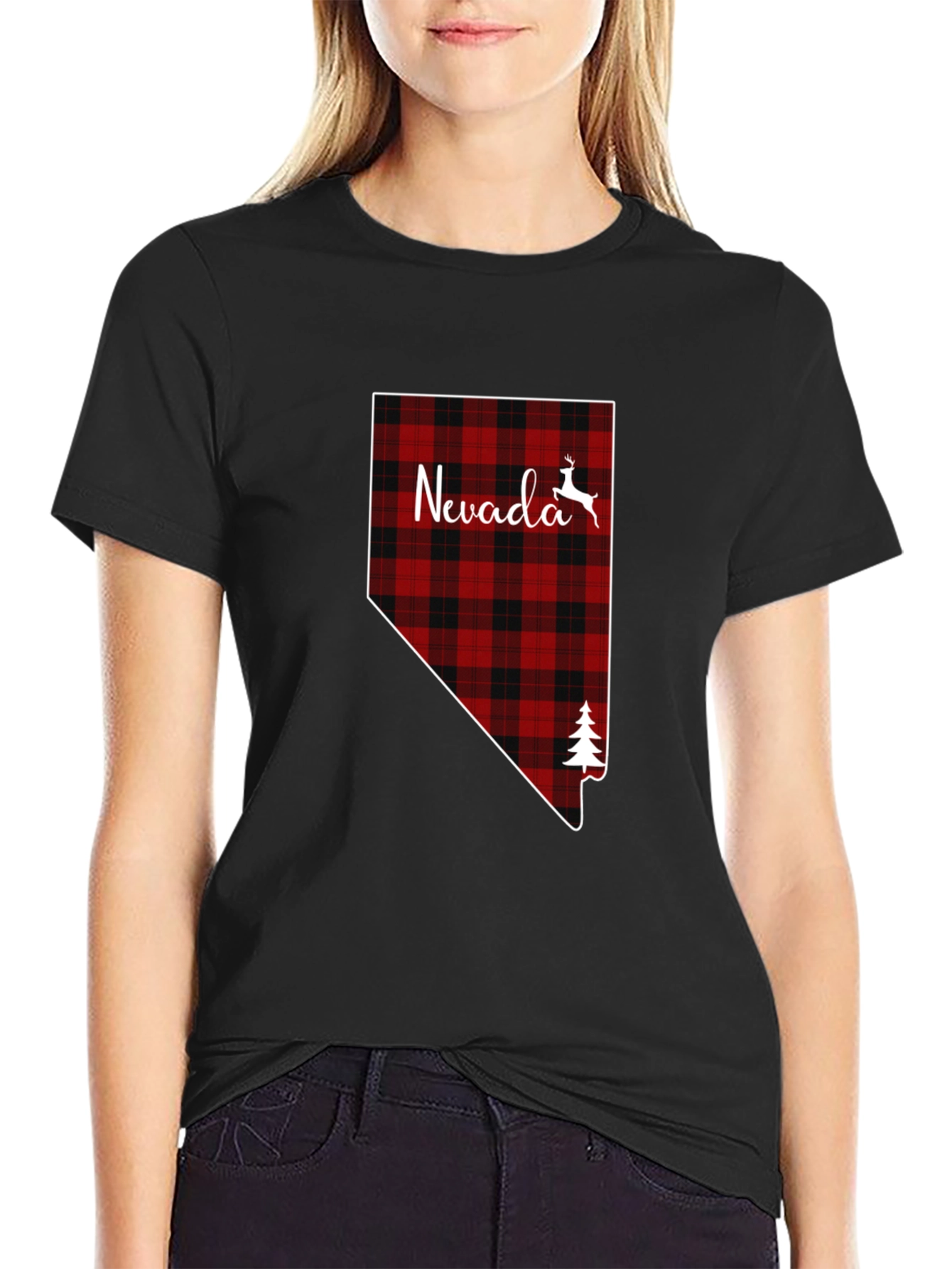 Nevada Plaid Graphic T-Shirt