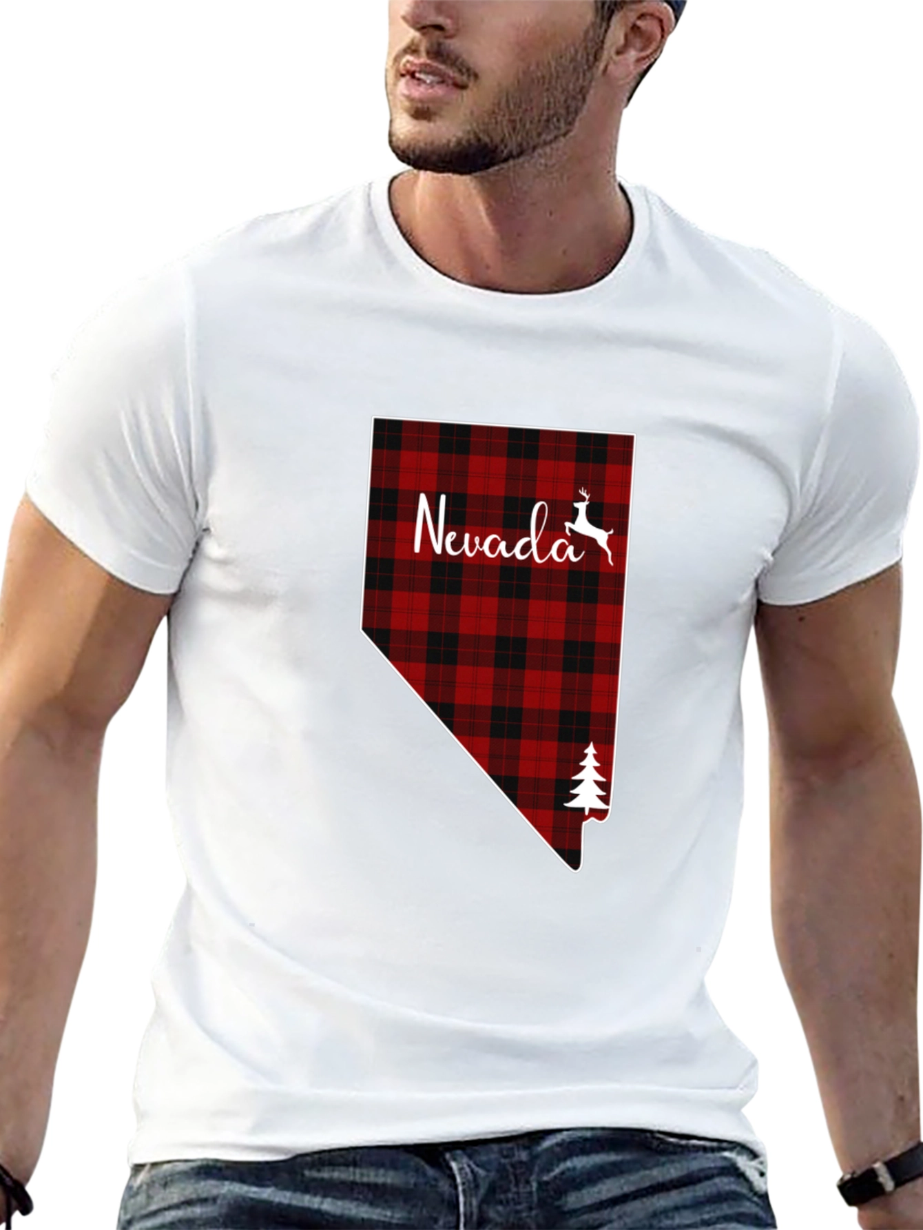 Nevada Plaid Graphic T-Shirt