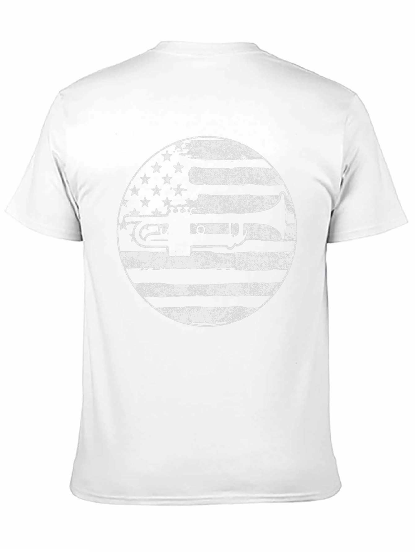 Trumpet American Flag Graphic Tee