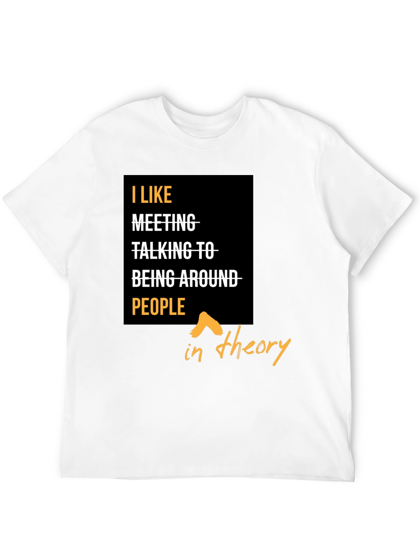 I Like People In Theory Graphic T-Shirt