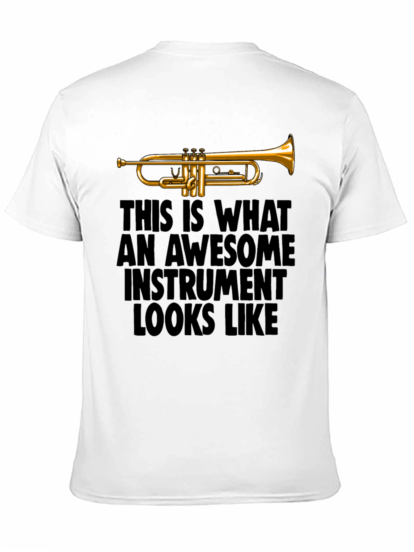 Awesome Instrument Trumpet Graphic Tee - Musicians T-Shirt