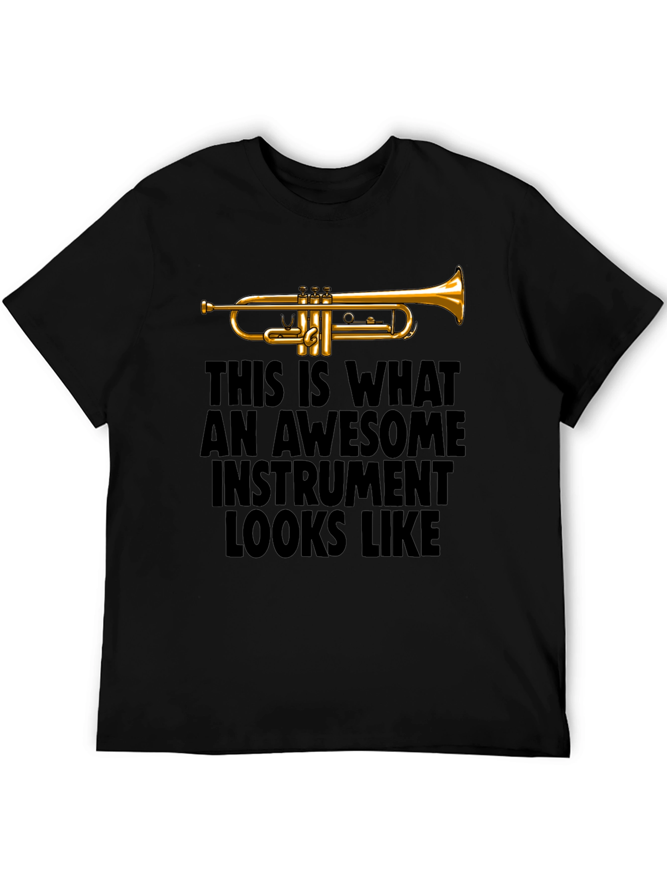 Awesome Instrument Trumpet Graphic Tee - Musicians T-Shirt