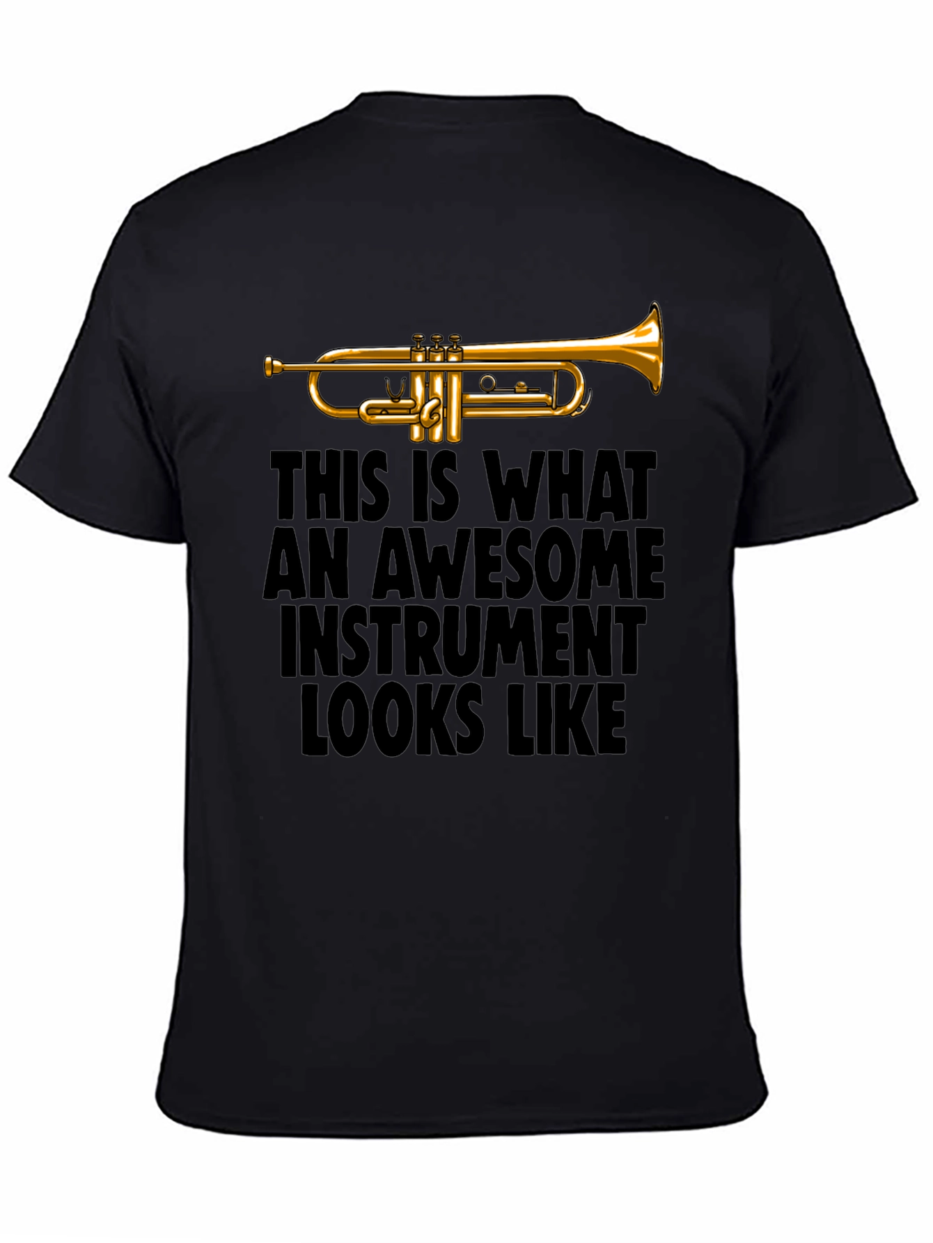 Awesome Instrument Trumpet Graphic Tee - Musicians T-Shirt