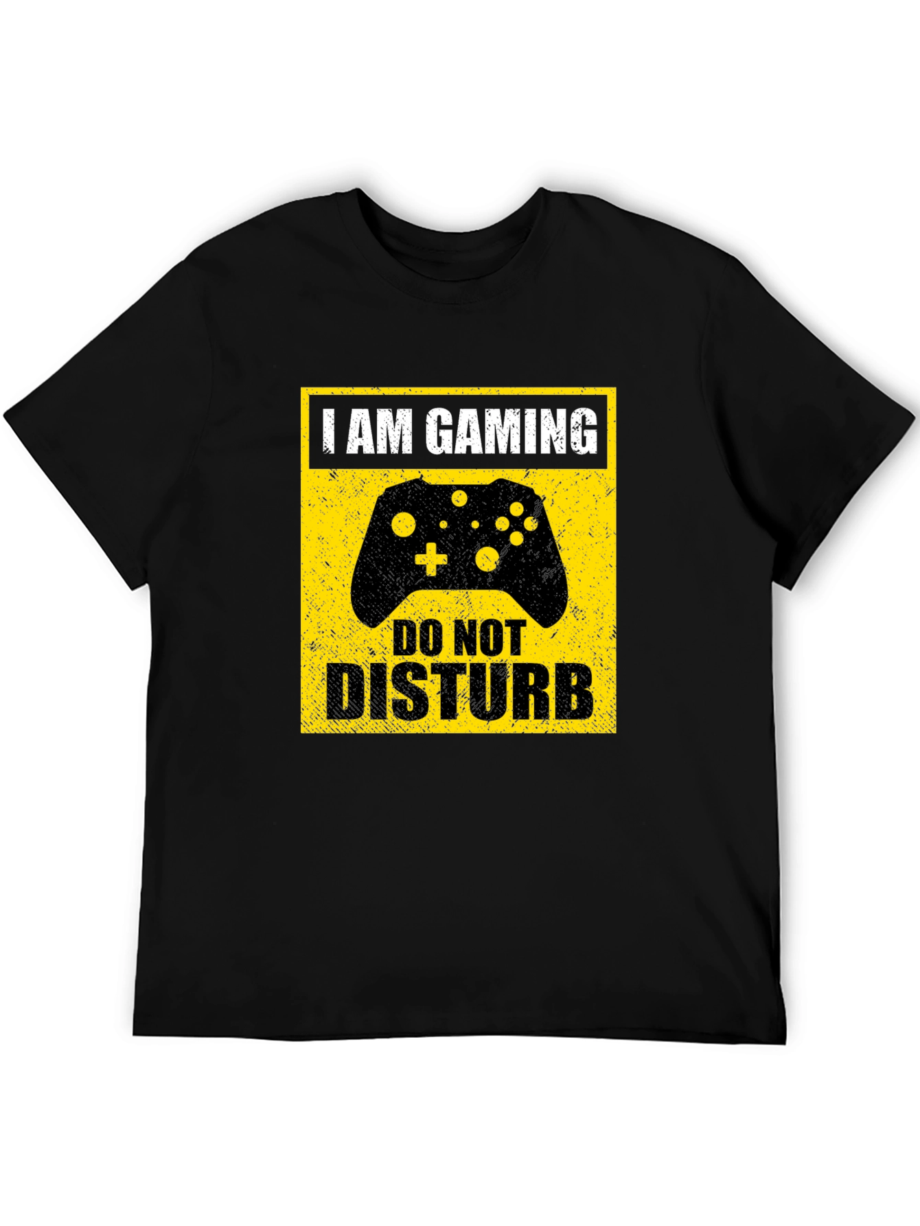 I Am Gaming Do Not Disturb Black T-Shirt