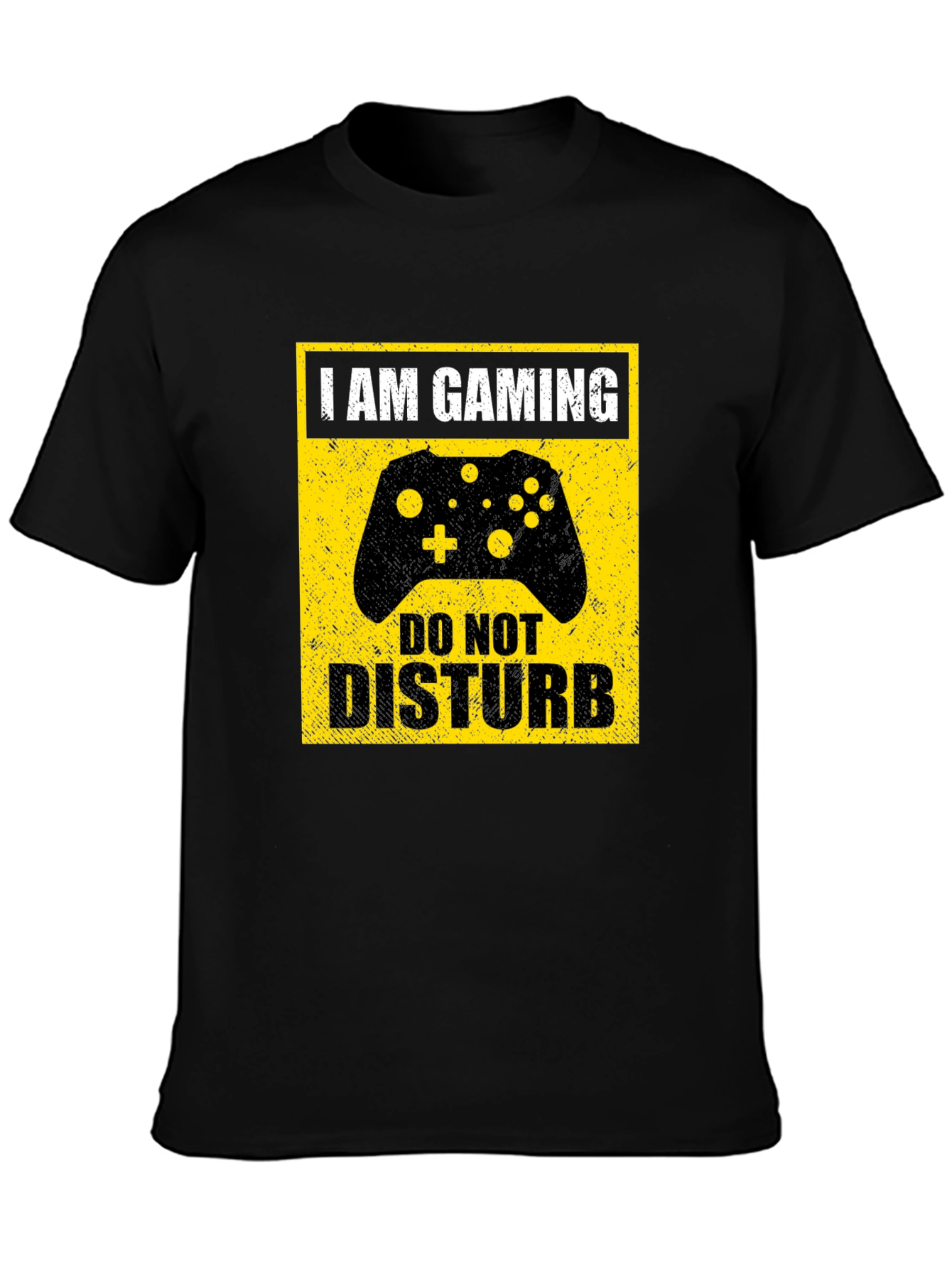 I Am Gaming Do Not Disturb Black T-Shirt