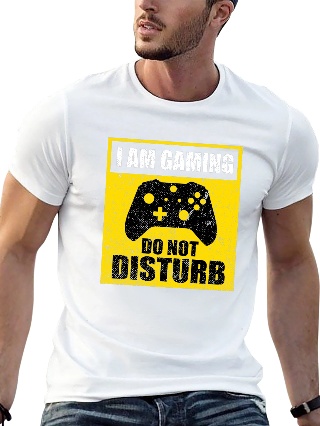 I Am Gaming Do Not Disturb Black T-Shirt