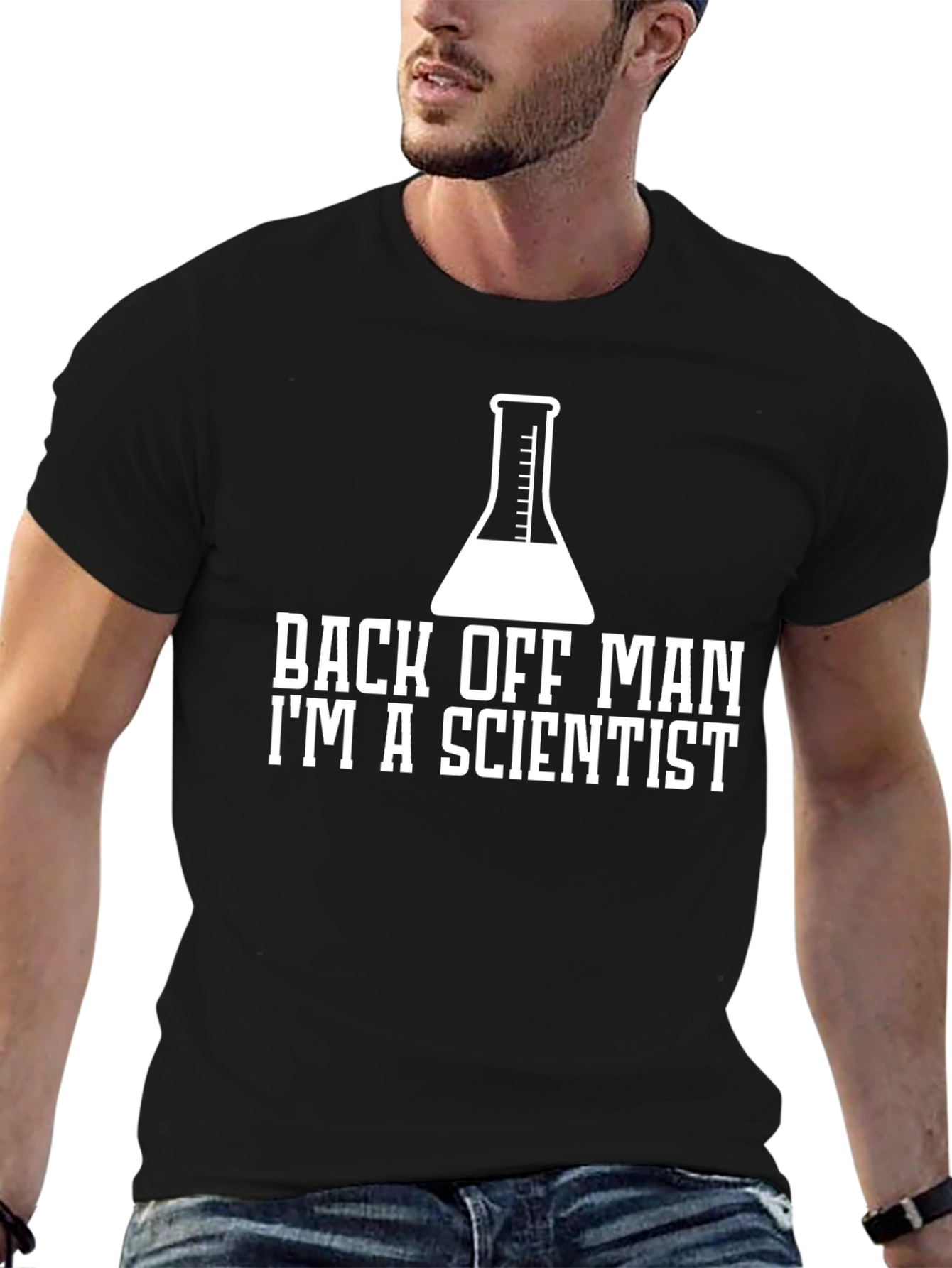 Back Off Man Im A Scientist Black T-Shirt
