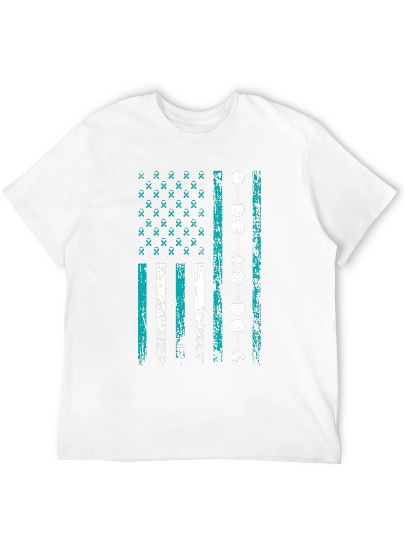 Awareness Ribbon Flag Graphic T-Shirt