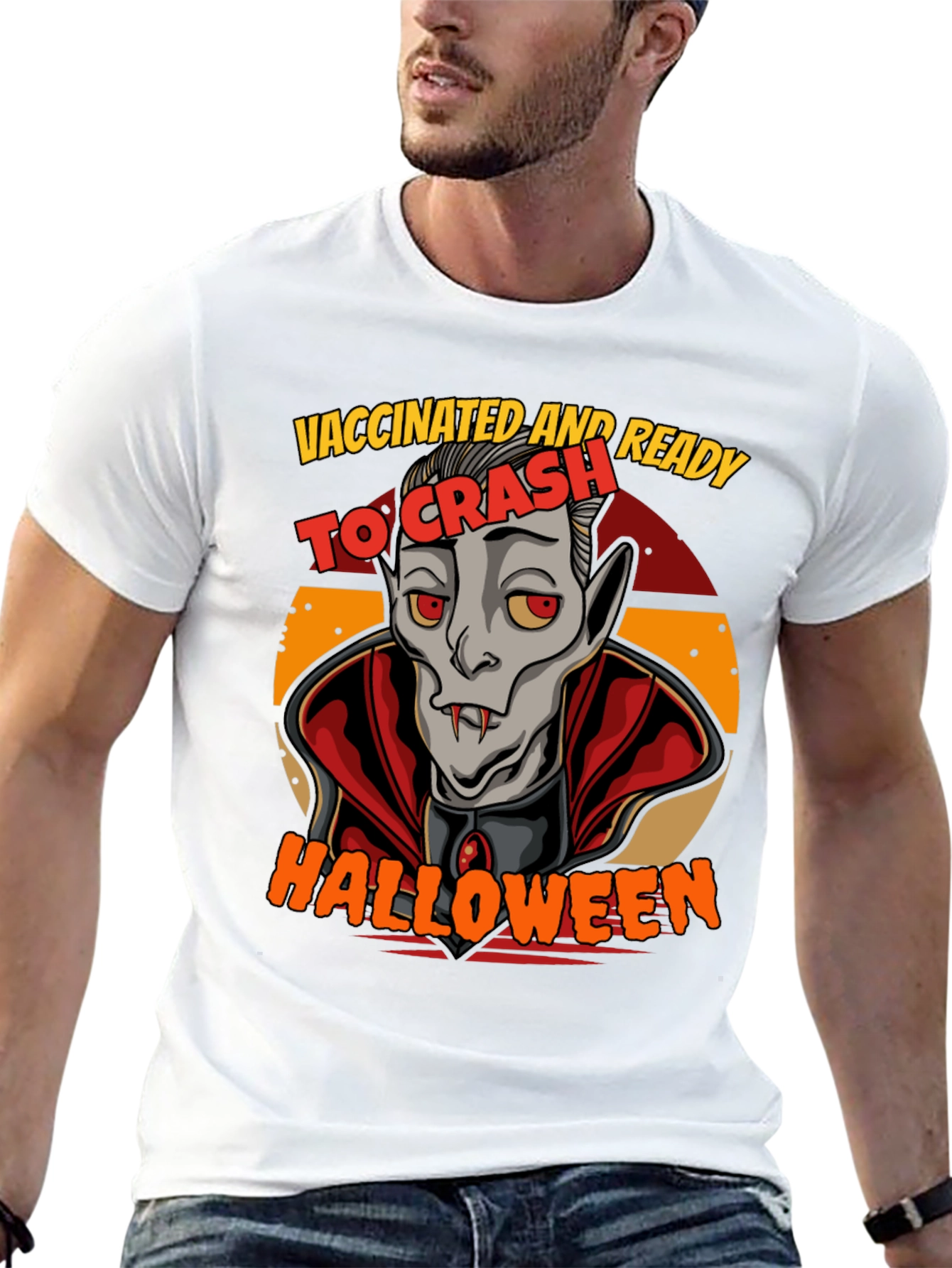 Vaccinated & Ready To Crash Halloween T-Shirt