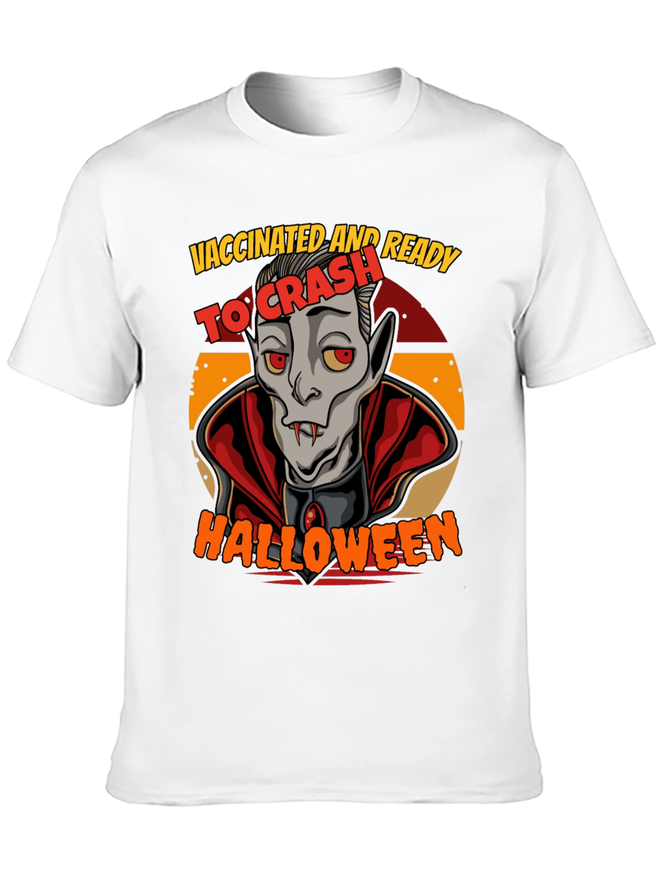 Vaccinated & Ready To Crash Halloween T-Shirt
