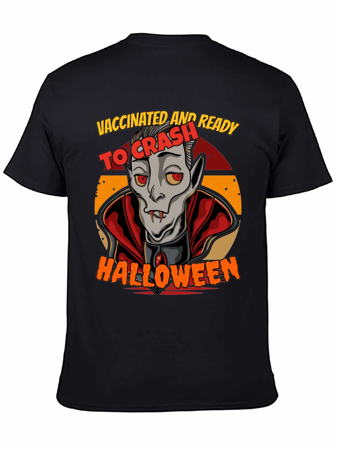 Vaccinated & Ready To Crash Halloween T-Shirt