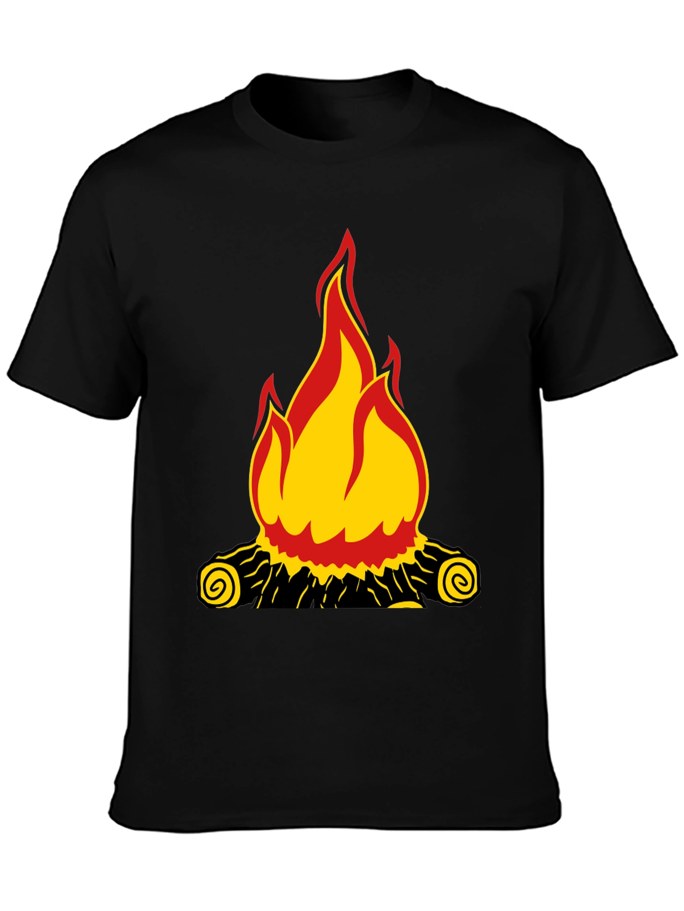 Campfire Graphic Black T-Shirt