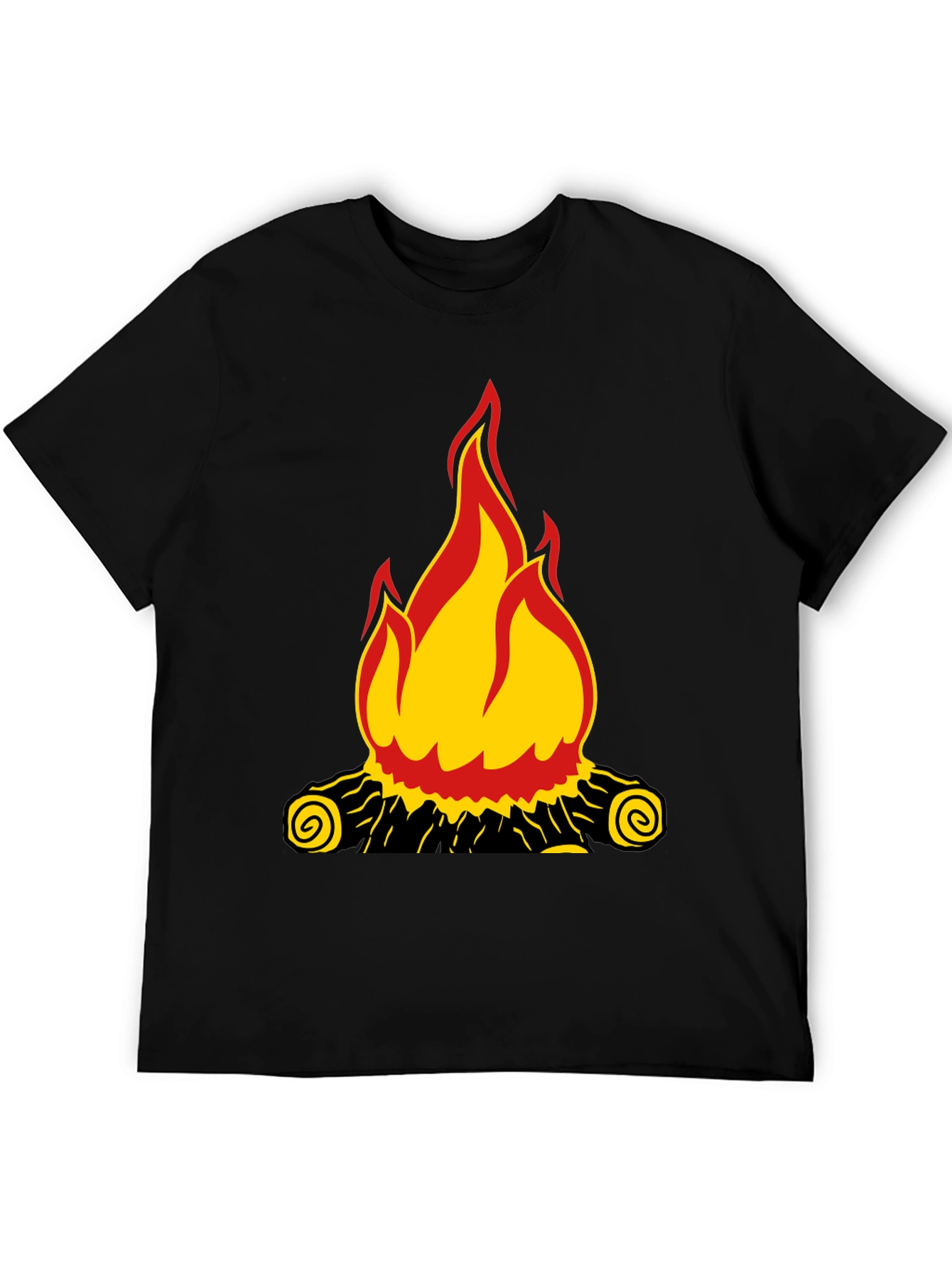 Campfire Graphic Black T-Shirt
