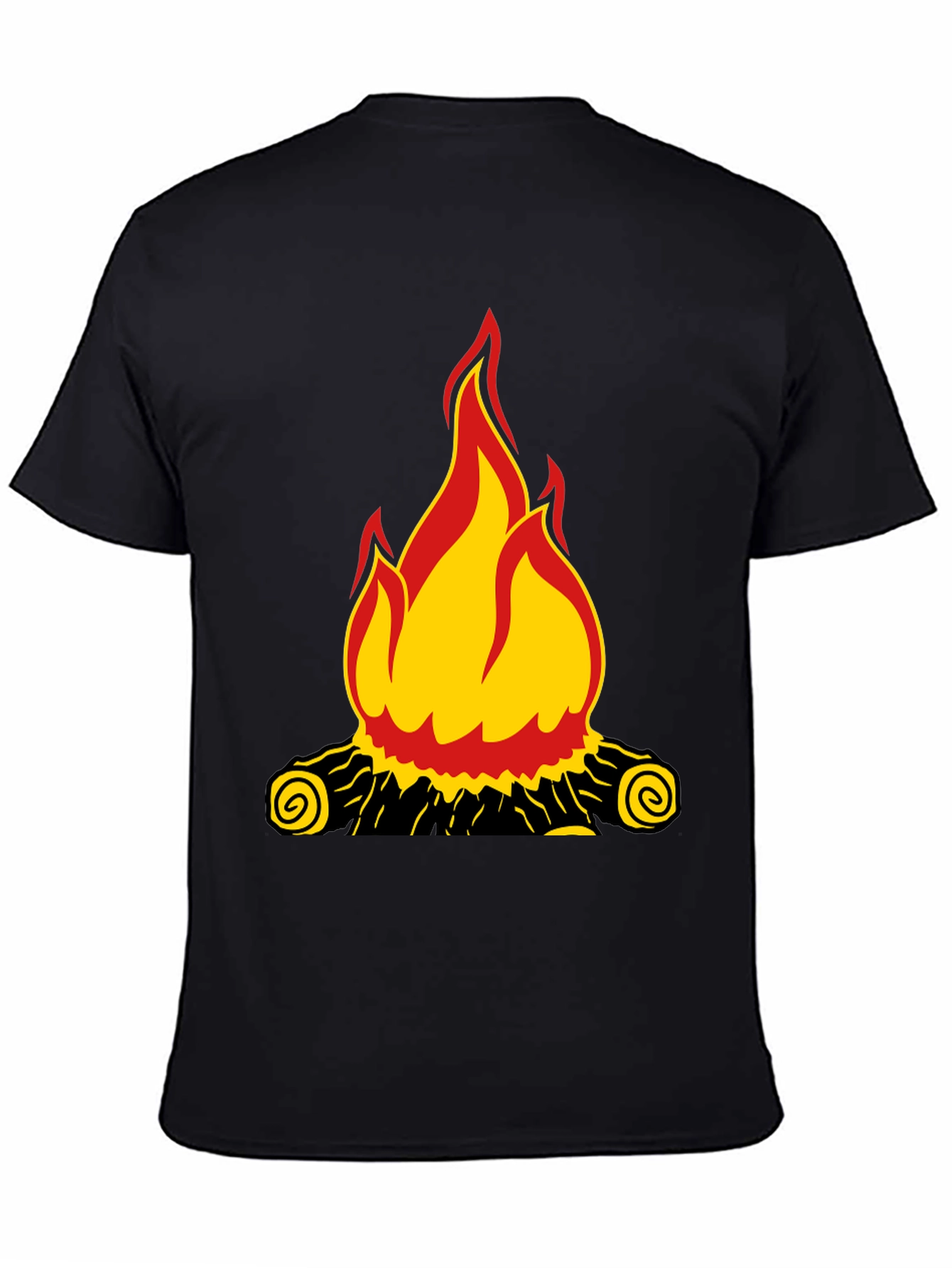Campfire Graphic Black T-Shirt