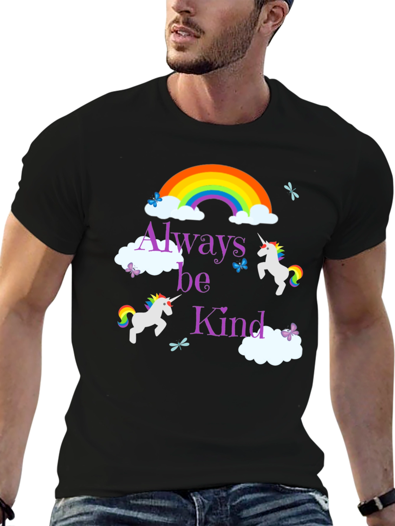 Always Be Kind Unicorn Rainbow T-Shirt