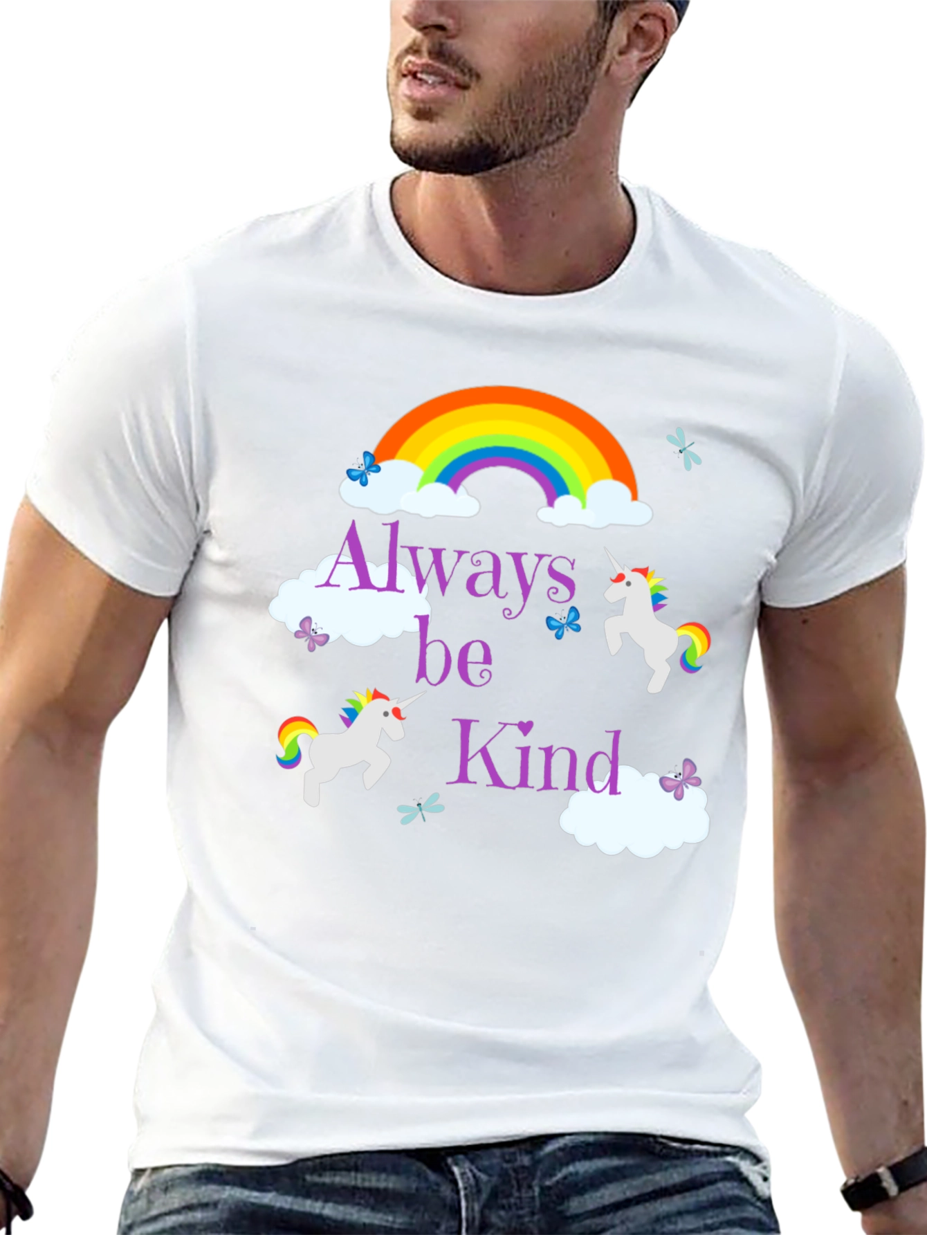 Always Be Kind Unicorn Rainbow T-Shirt