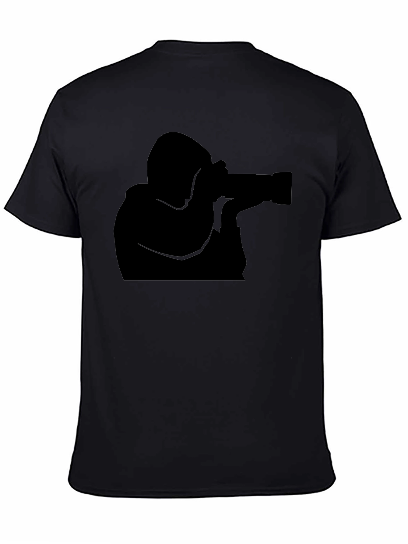 Photographer Silhouette T-Shirt - Black