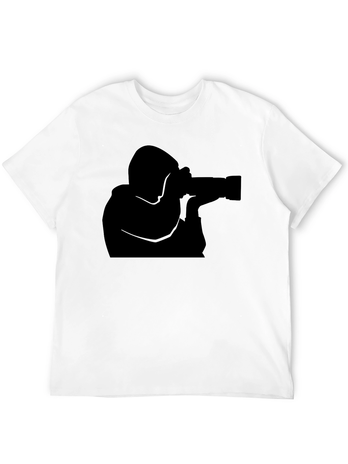 Photographer Silhouette T-Shirt - Black