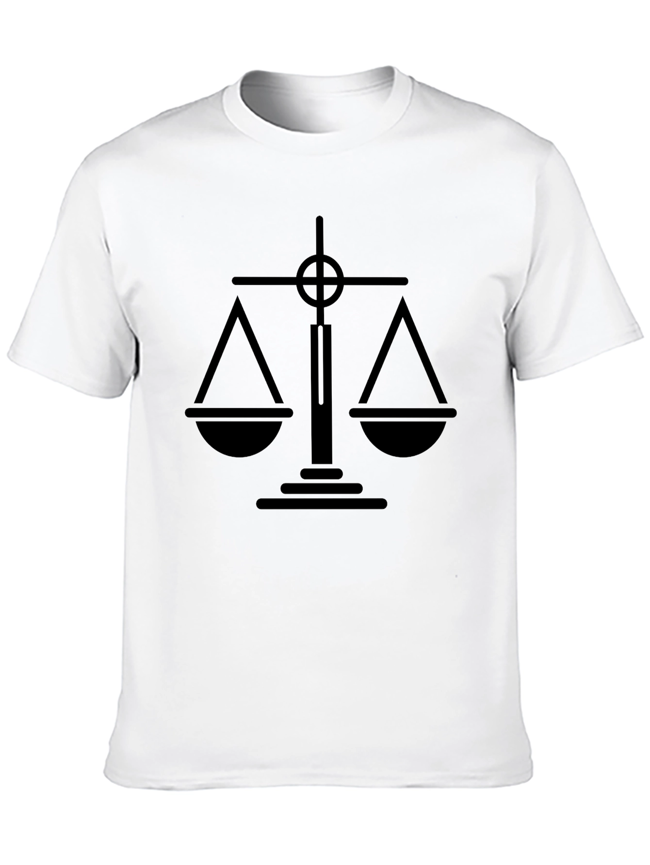 Scales of Justice Black Graphic Tee
