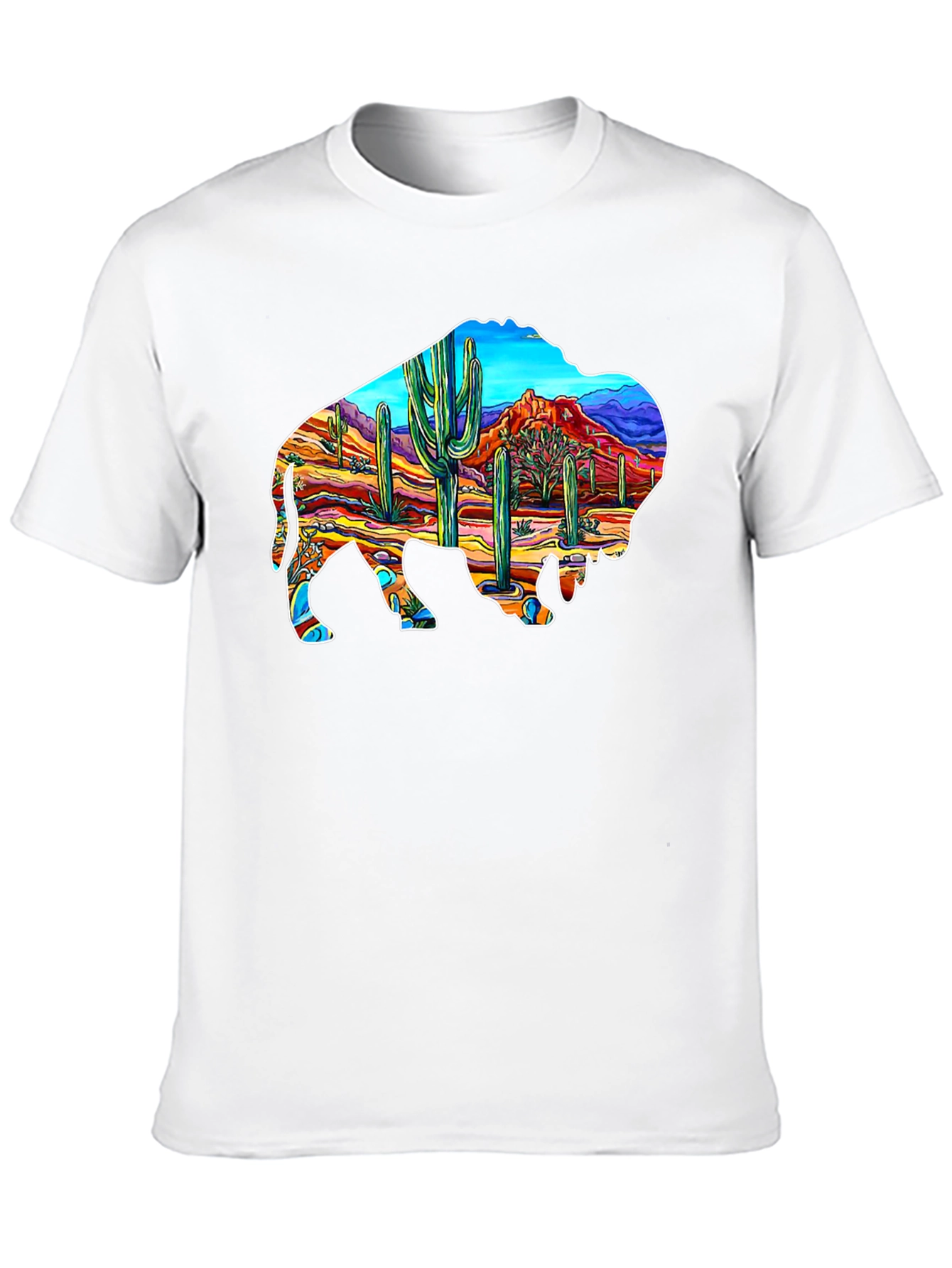 Buffalo Desert Scene Graphic Tee