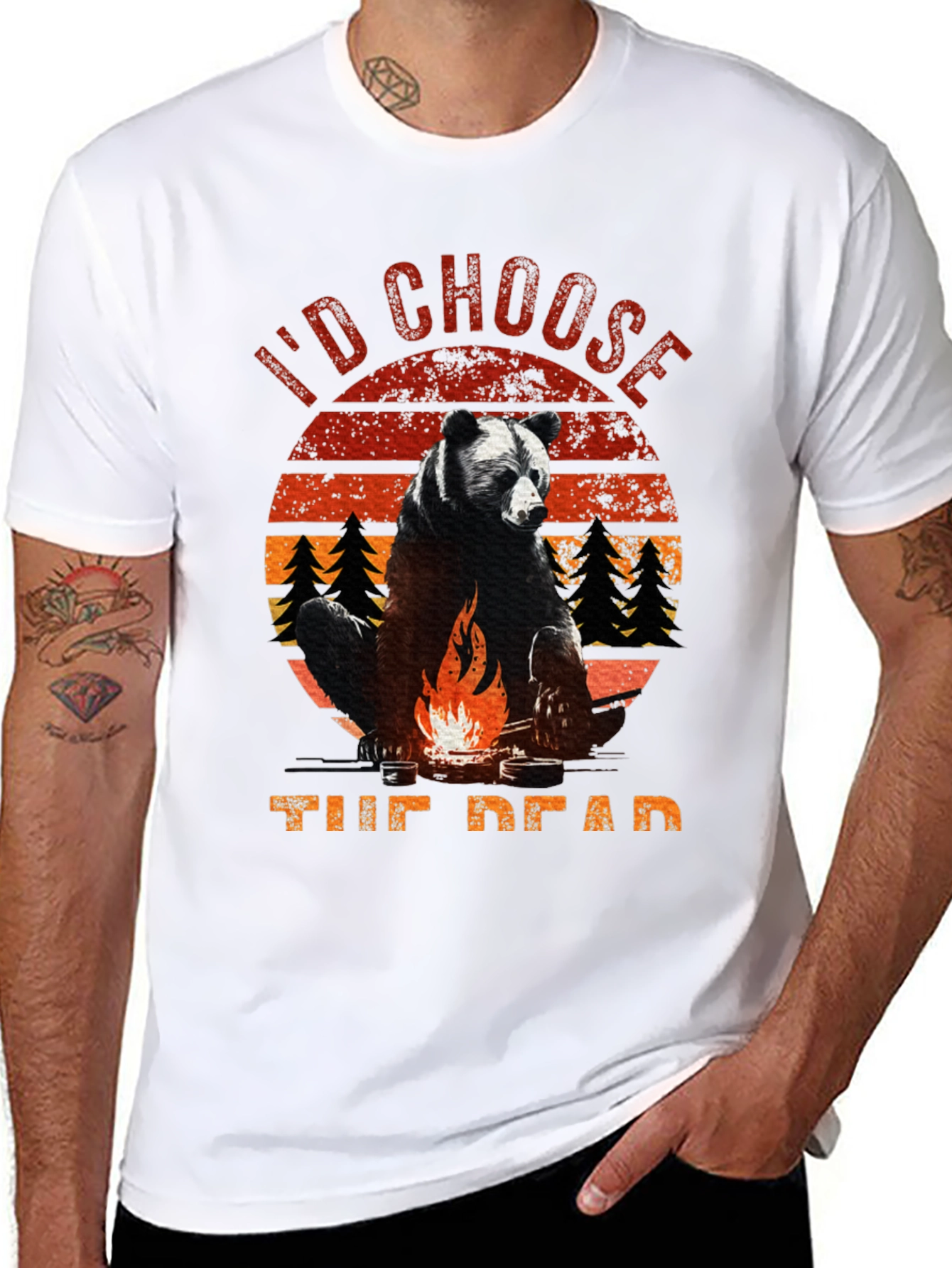 Id Choose the Dead Bear Campfire T-Shirt