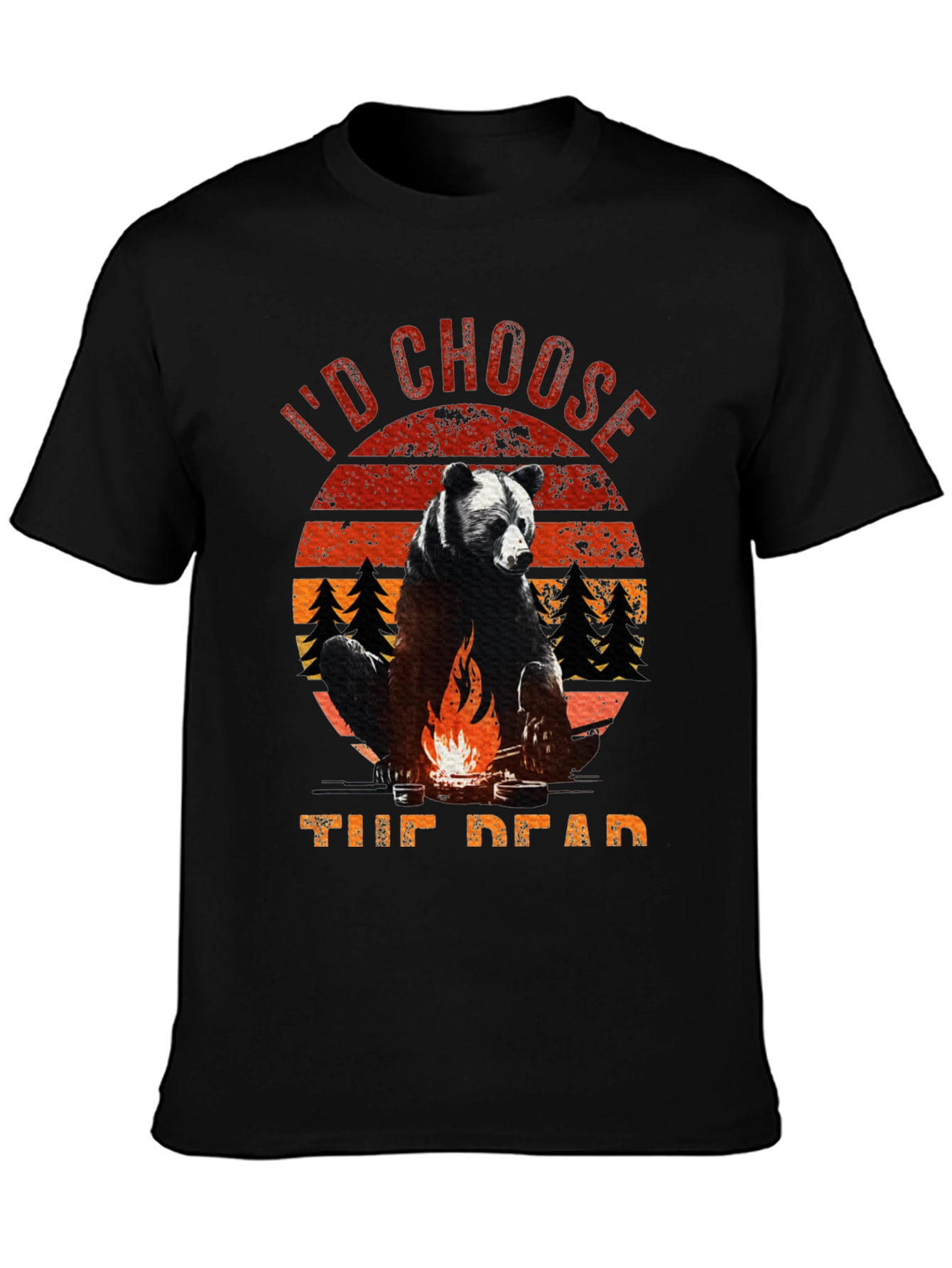 Id Choose the Dead Bear Campfire T-Shirt