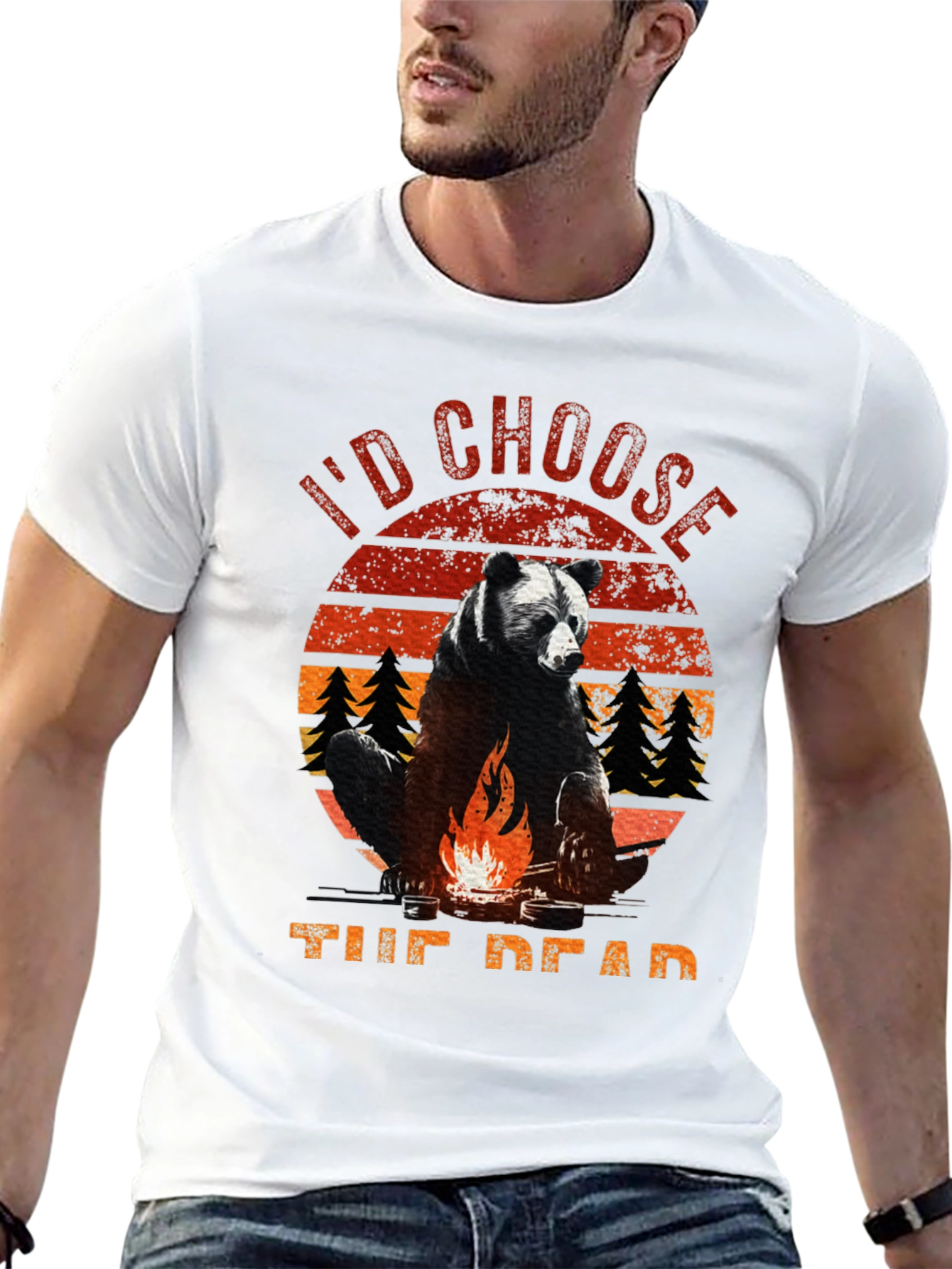 Id Choose the Dead Bear Campfire T-Shirt