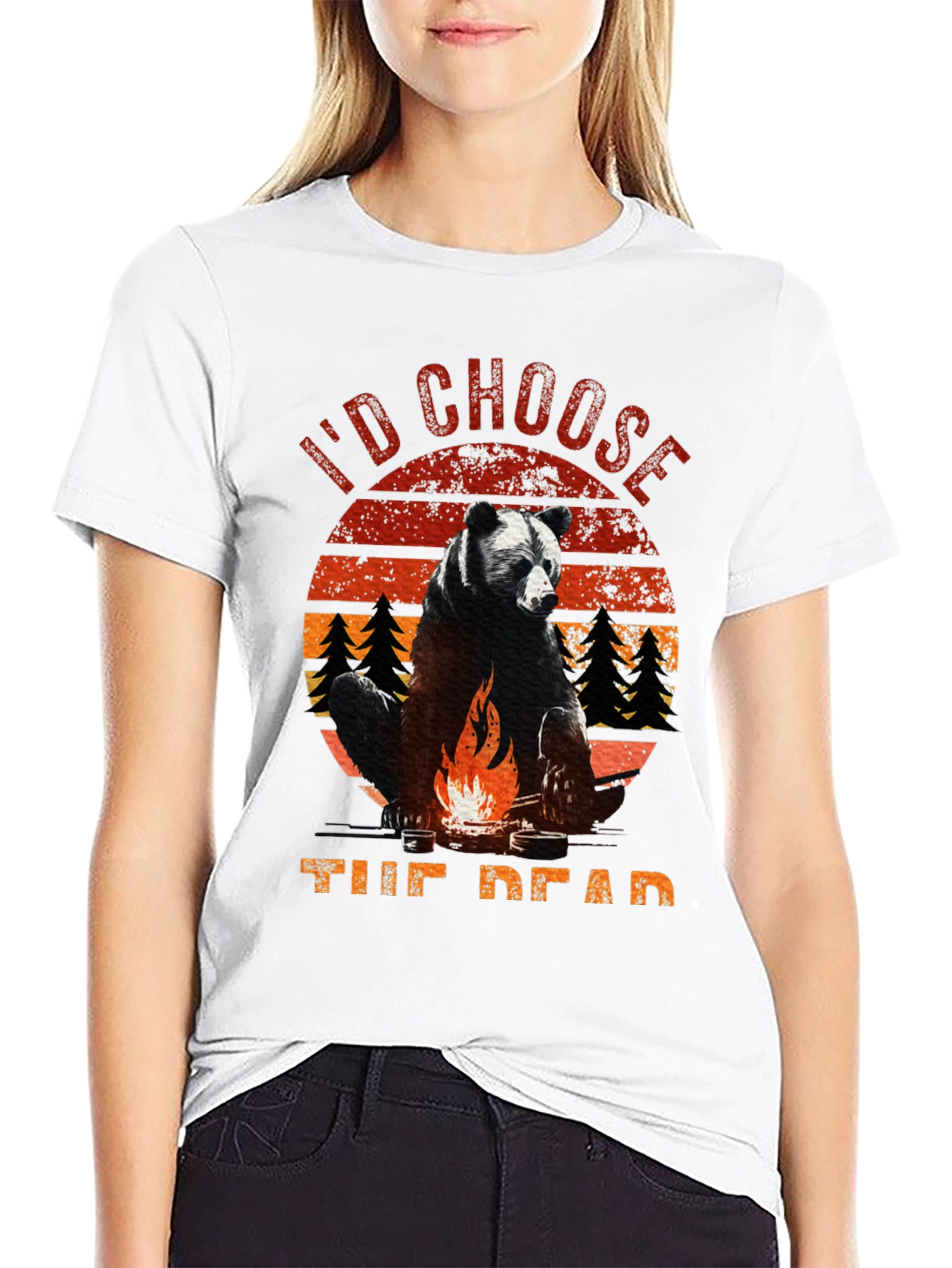 Id Choose the Dead Bear Campfire T-Shirt