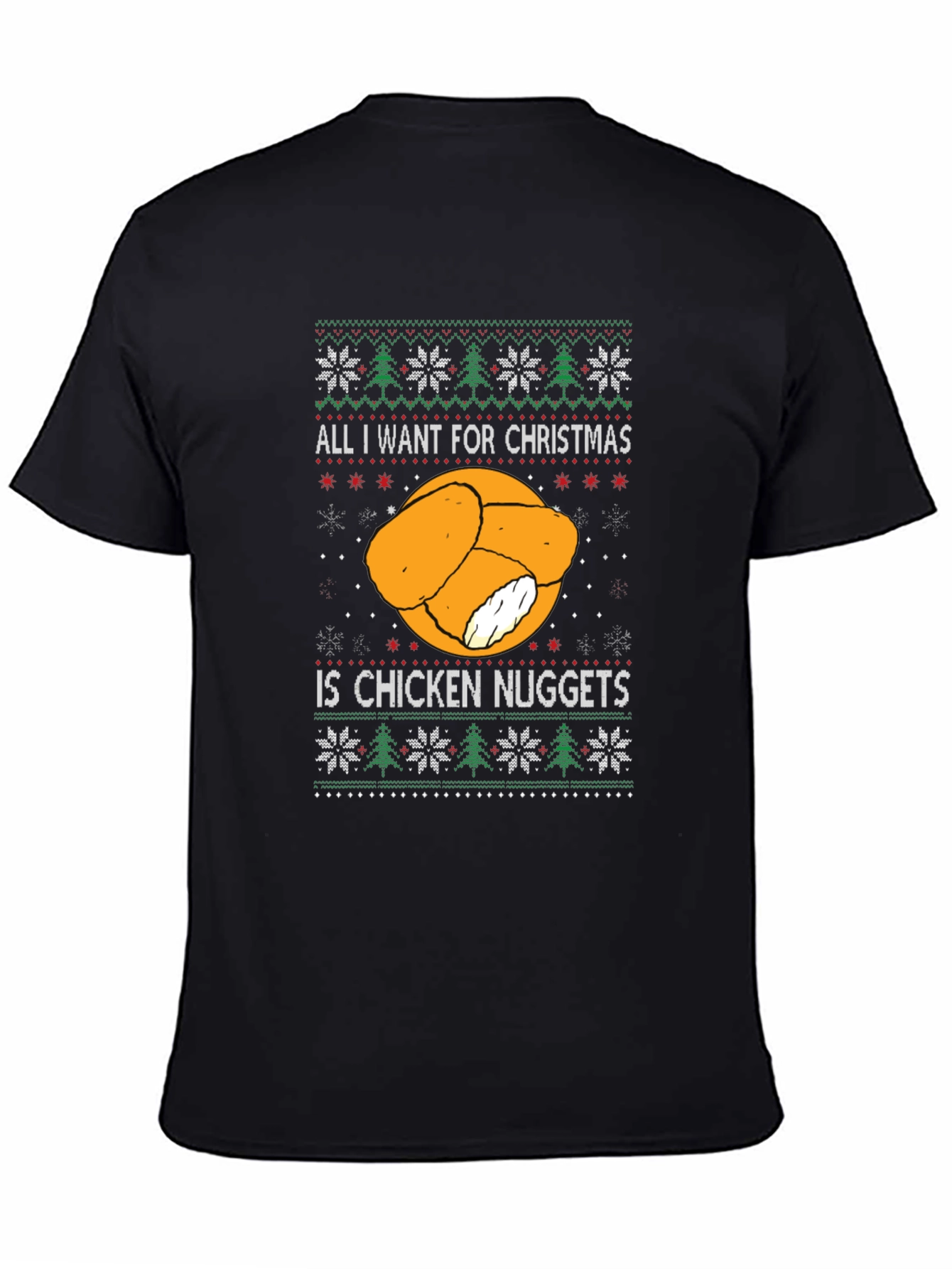 Chicken Nuggets Christmas T-Shirt