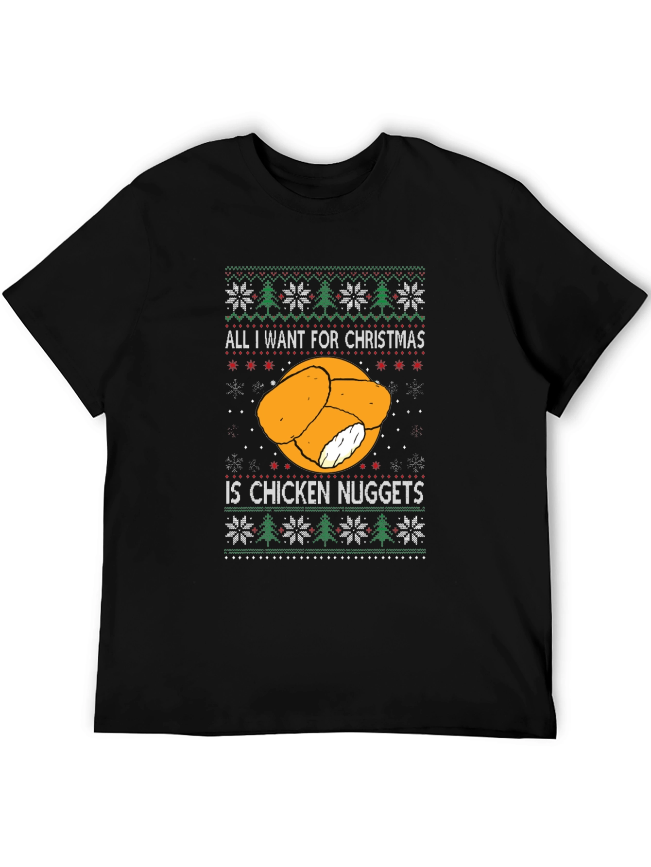 Chicken Nuggets Christmas T-Shirt